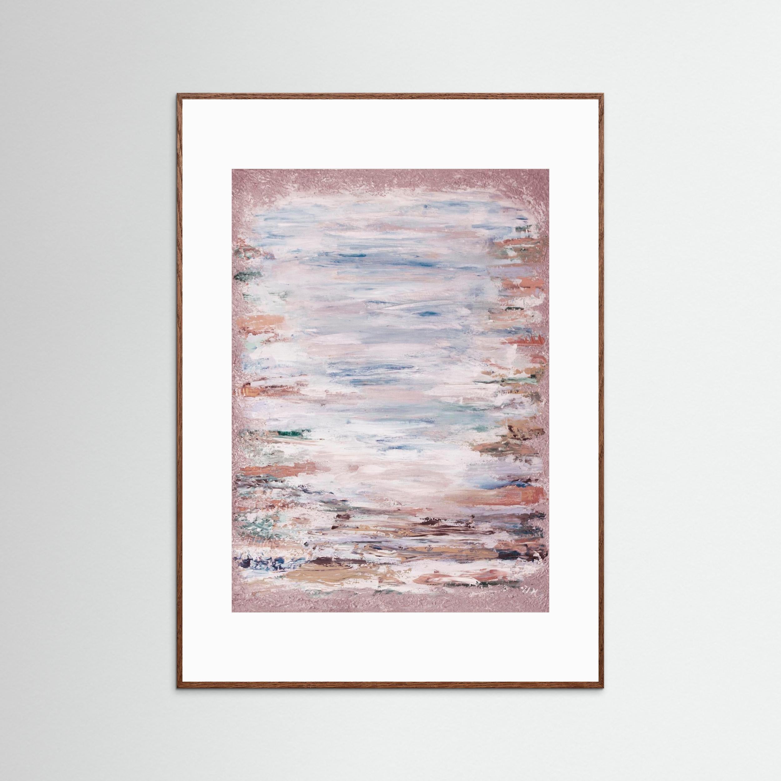 Fine Art Print Paper: "Silver daylight rose"