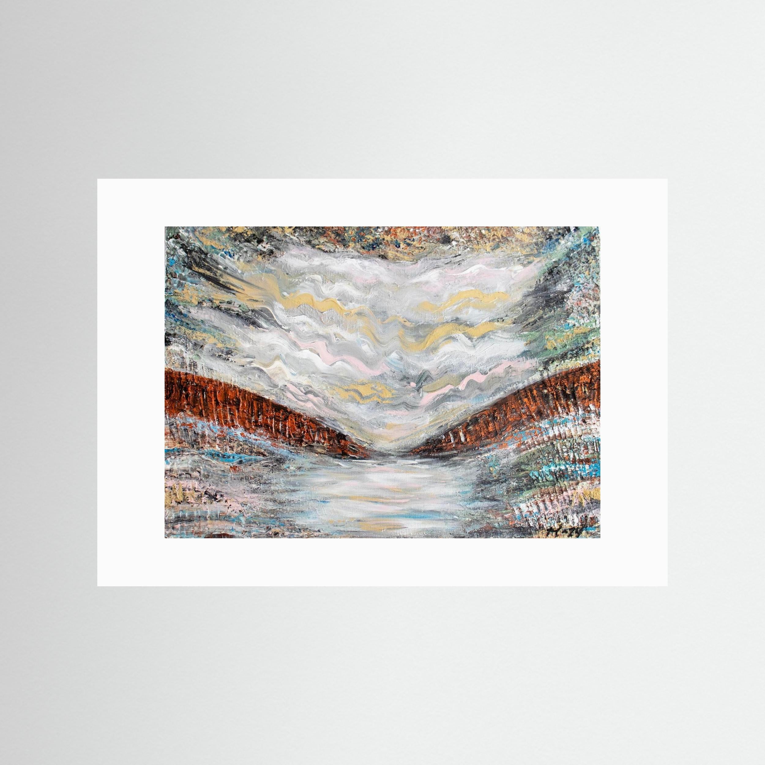 Fine Art Paper Print: "Shades of pink"