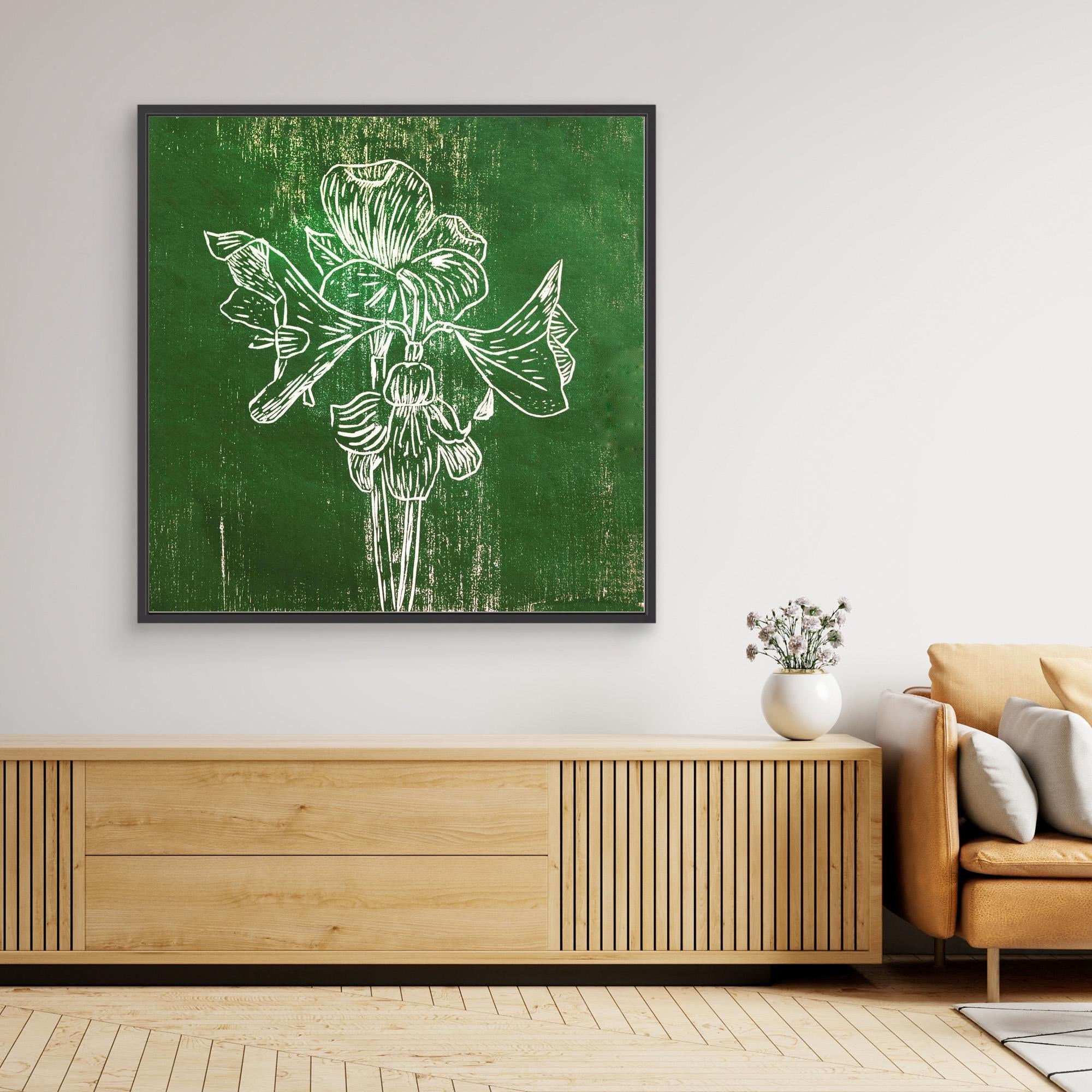 Canvas Print: "Green Amaryllis"