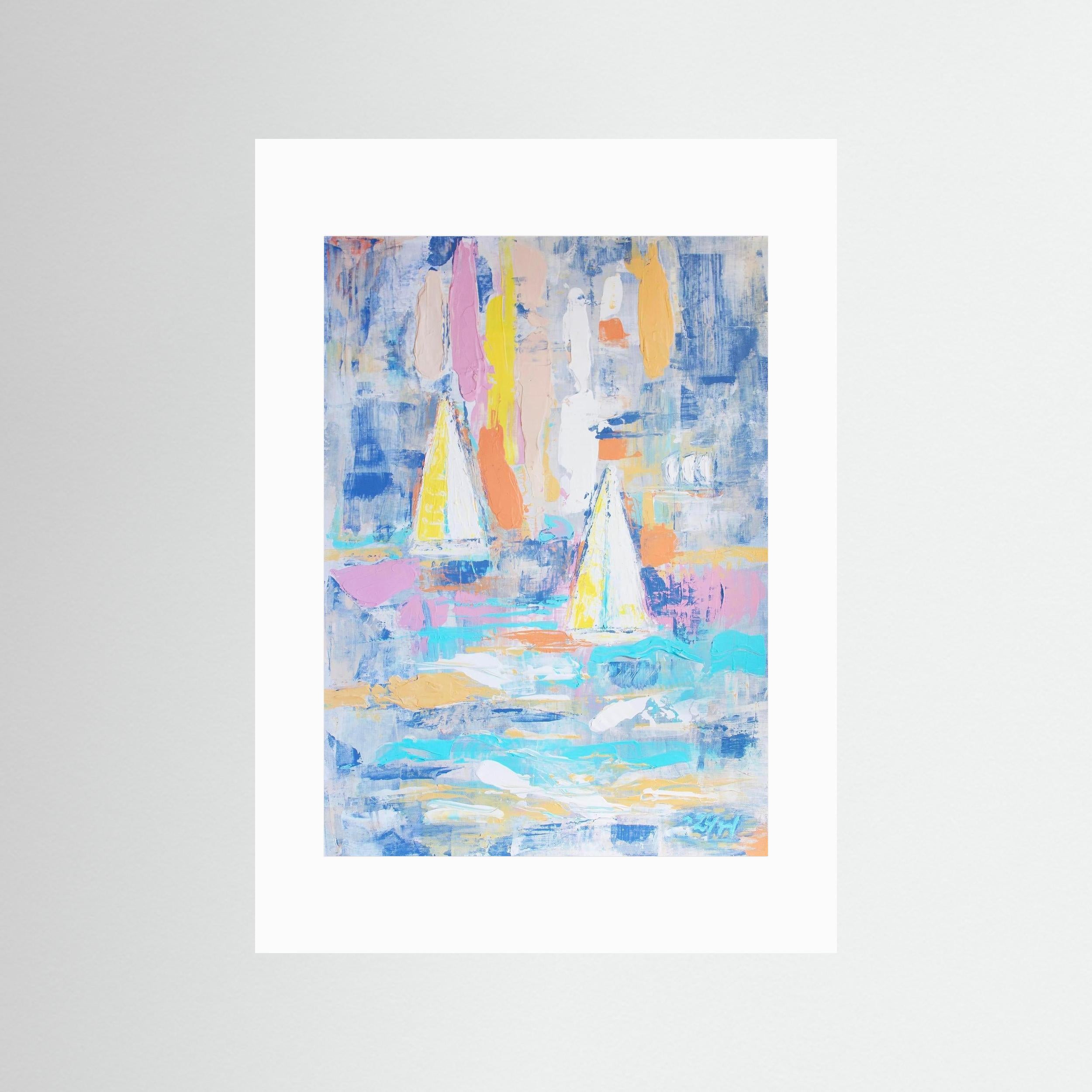 Fine Art Paper Print: "Sailing boats"