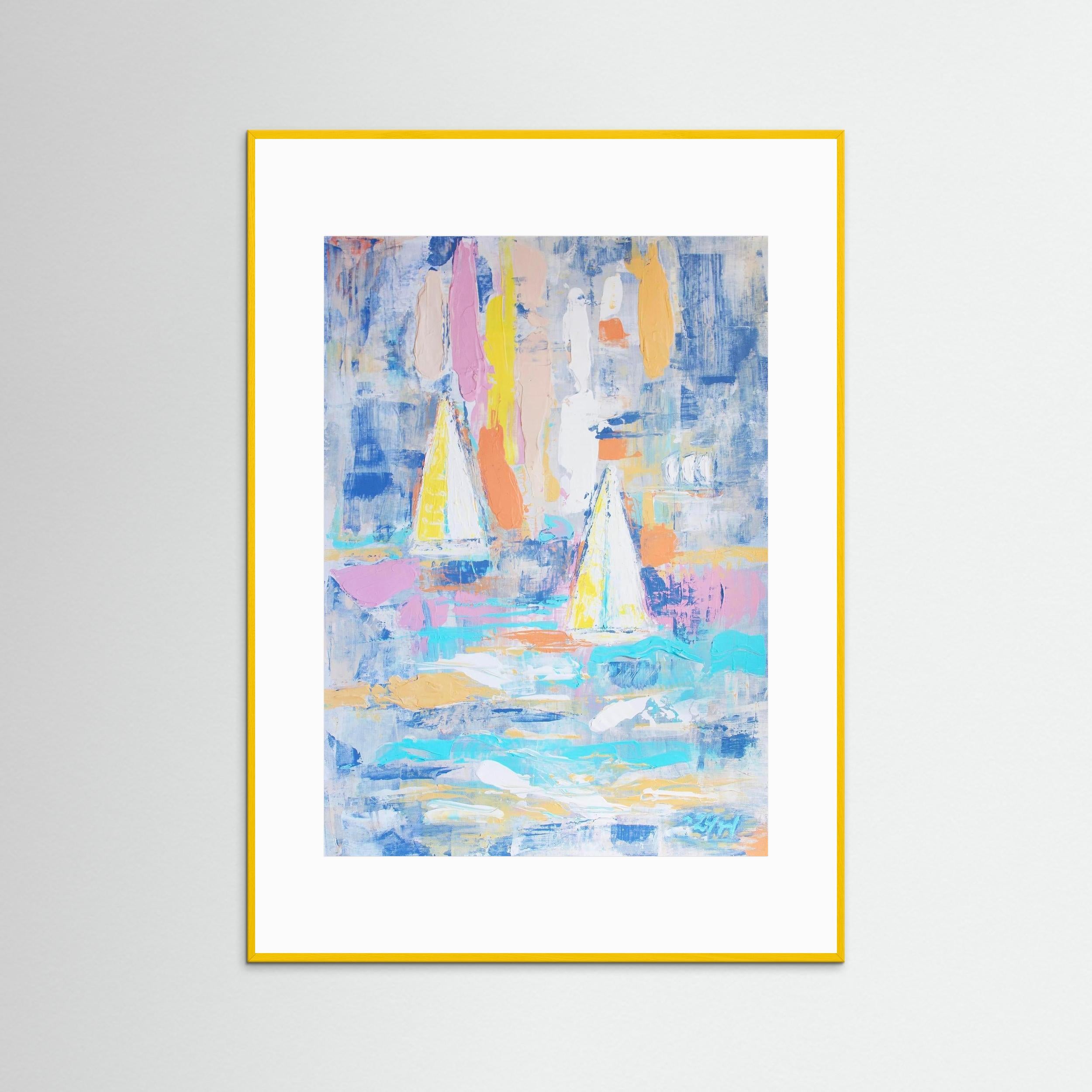Fine Art Paper Print: "Sailing boats"