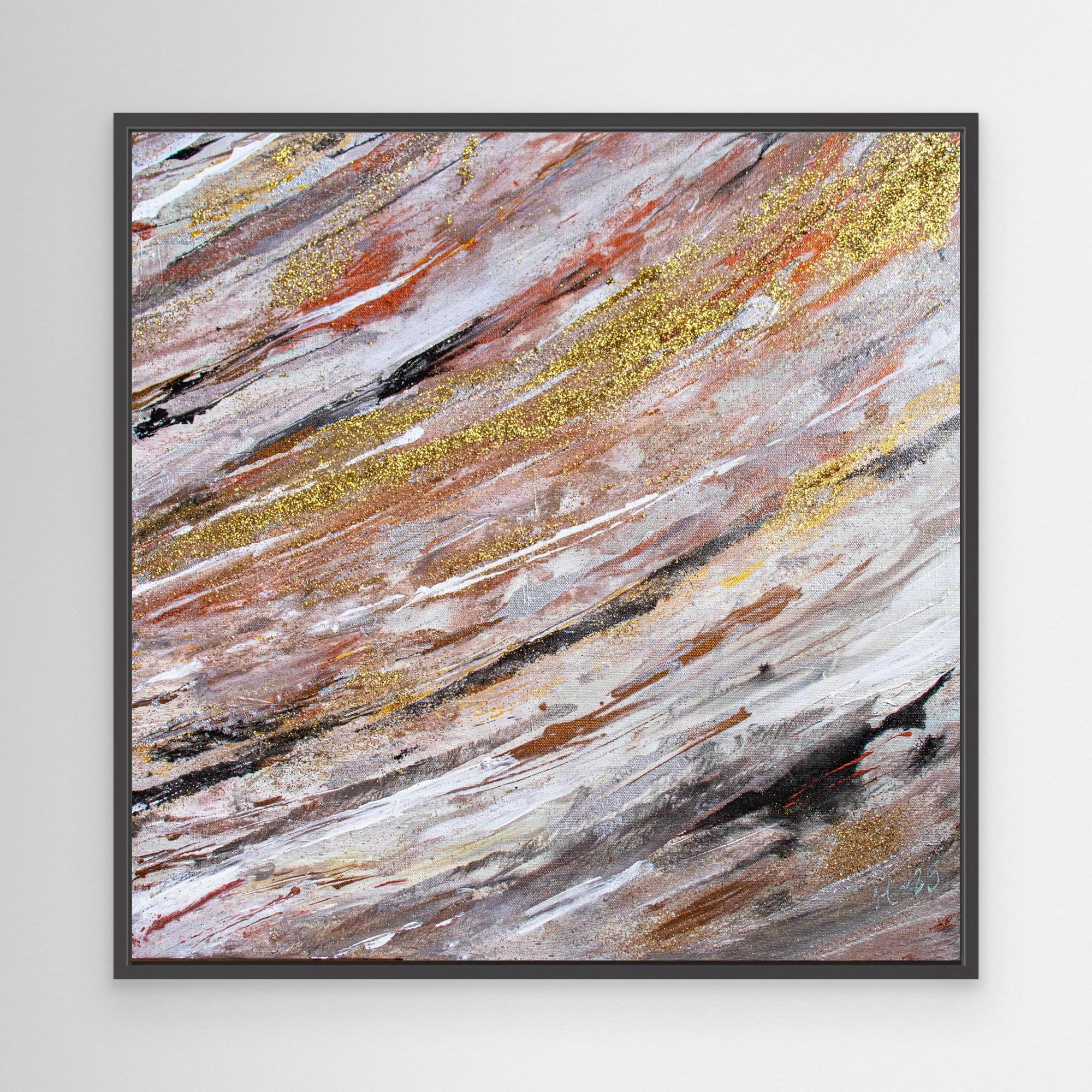 Canvas Print: " Golden wave" piece 2