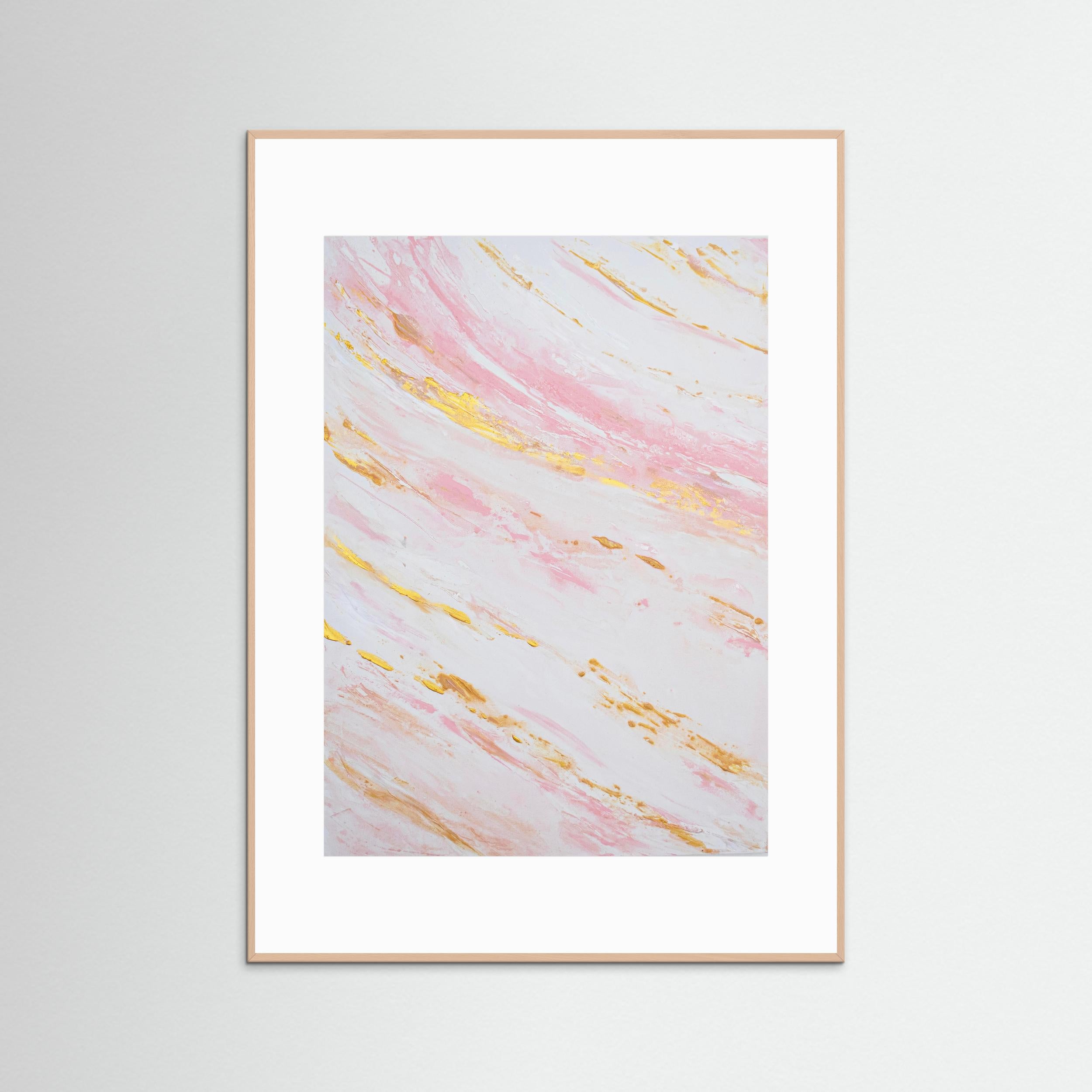 Fine Art Paper Print: "Blush Tides Piece 1"