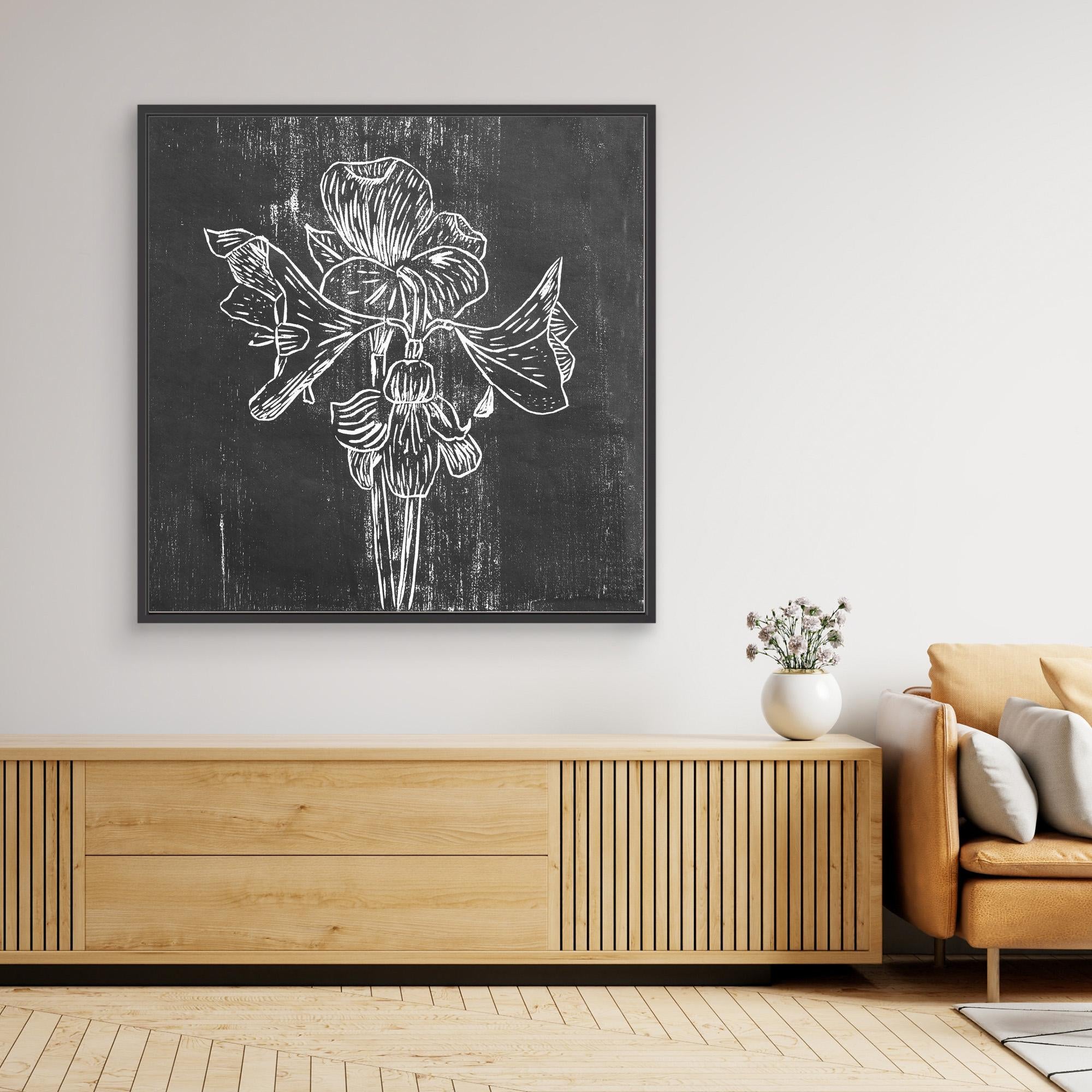 Canvas Print: "Black Amaryllis"
