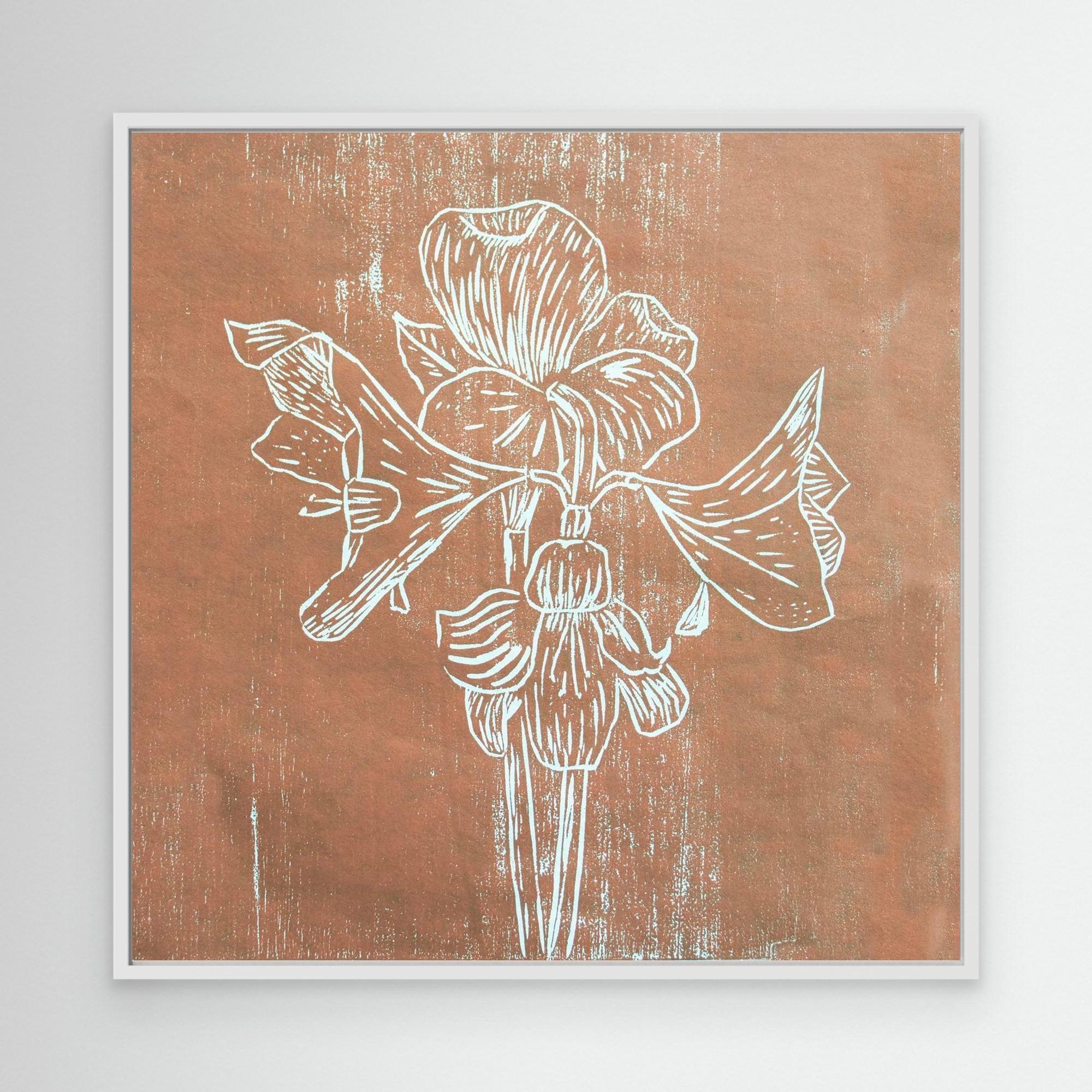 Canvas Print: "Brown Amaryllis"