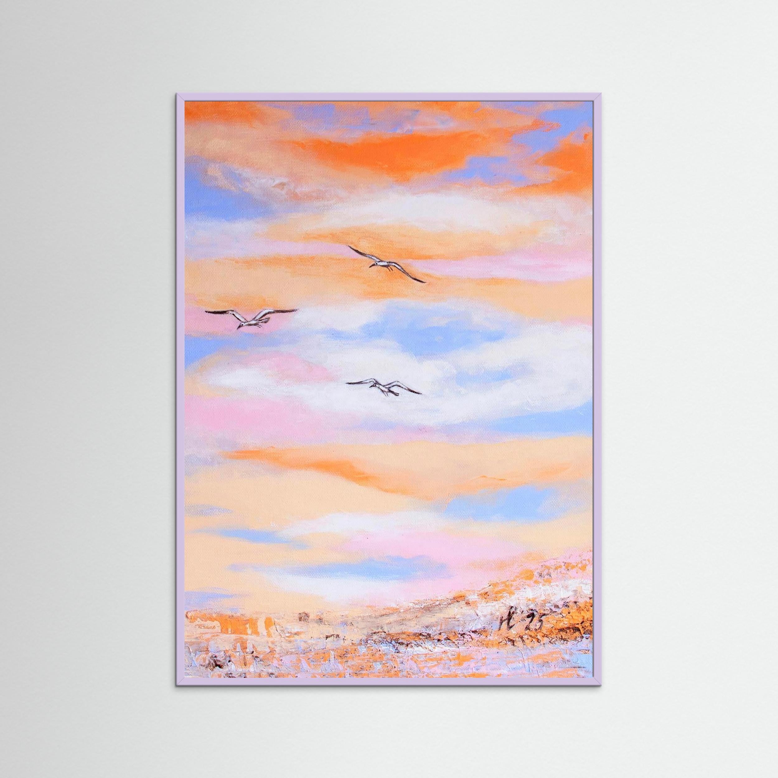 Fine Art Paper Print: Free as a bird piece 2