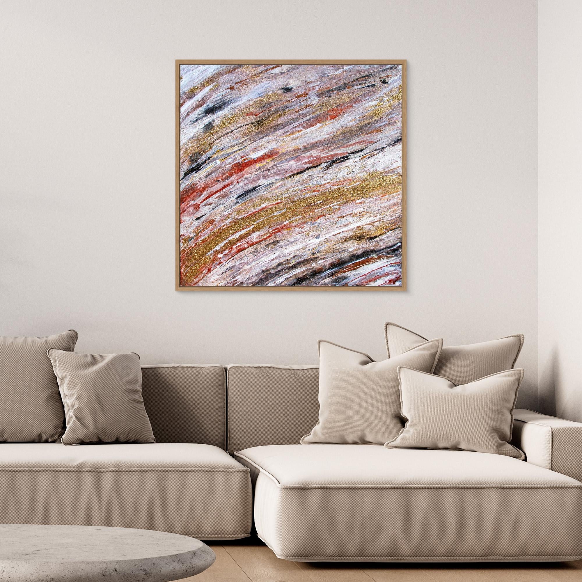 Canvas Print: " Golden wave" piece 1