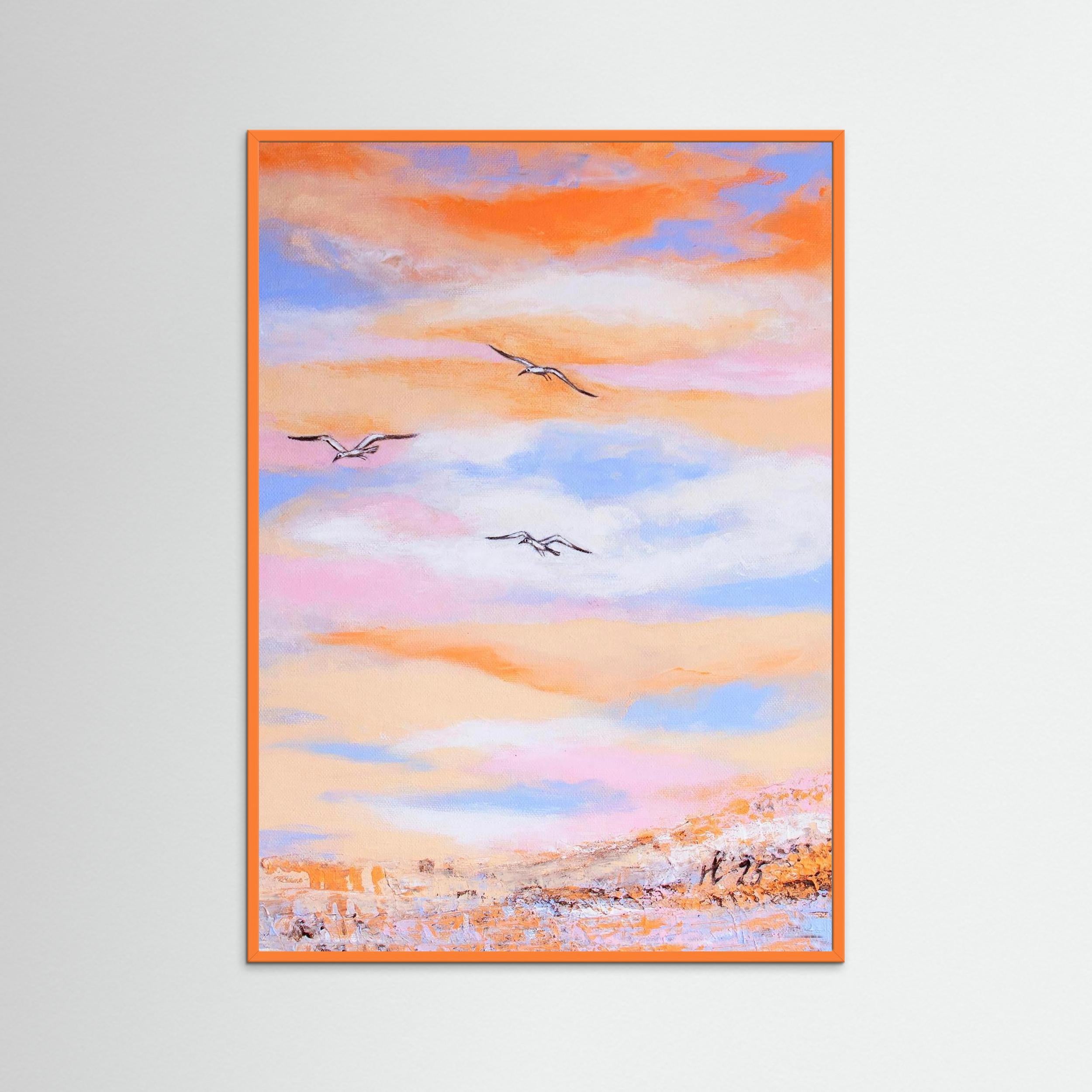 Fine Art Paper Print: Free as a bird piece 2