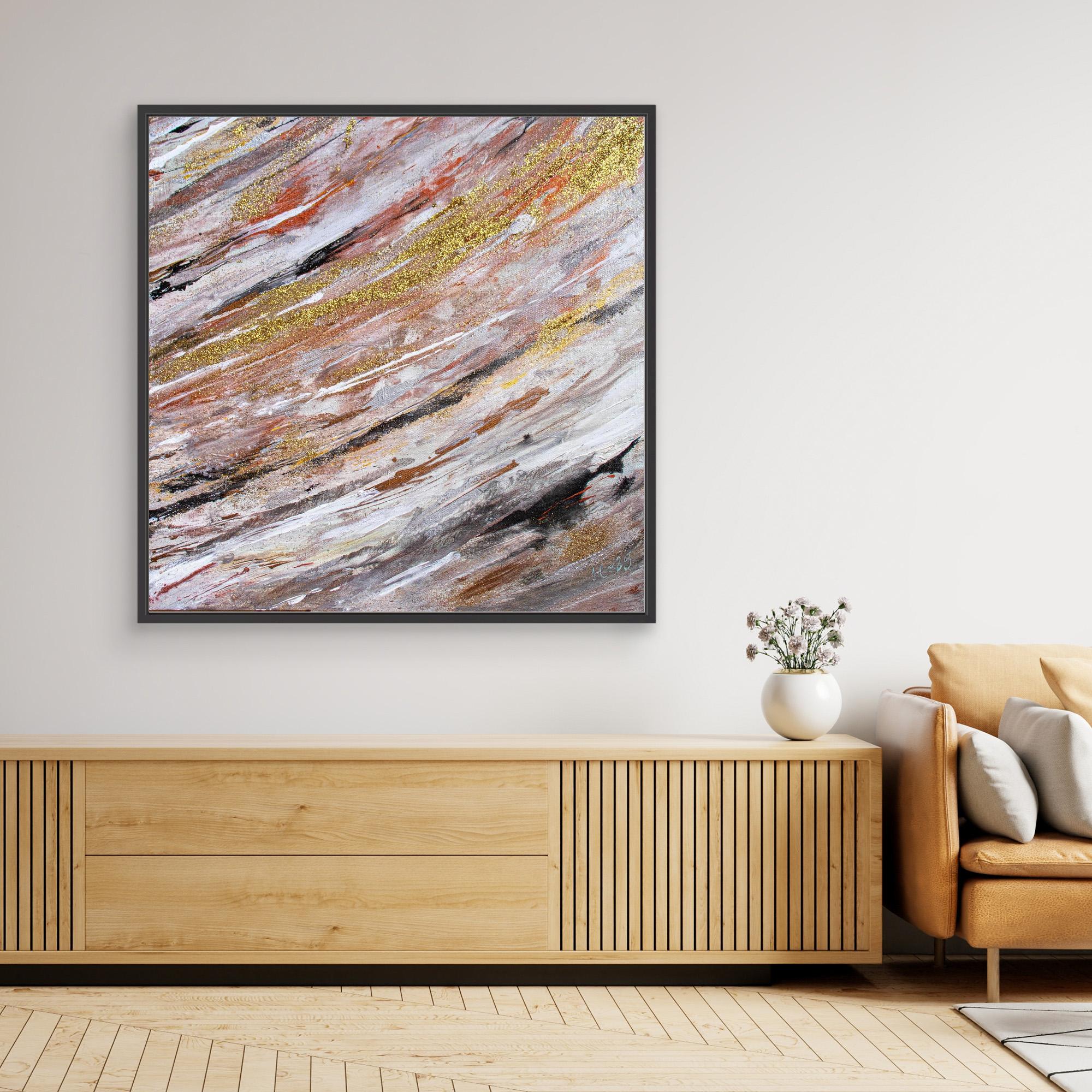 Canvas Print: " Golden wave" piece 2