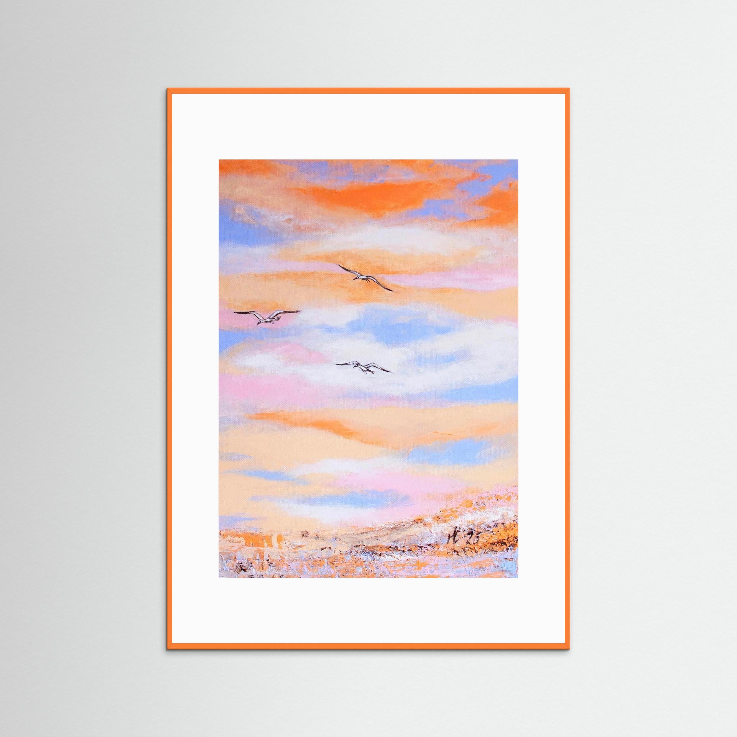 Fine Art Paper Print: Free as a bird piece 2