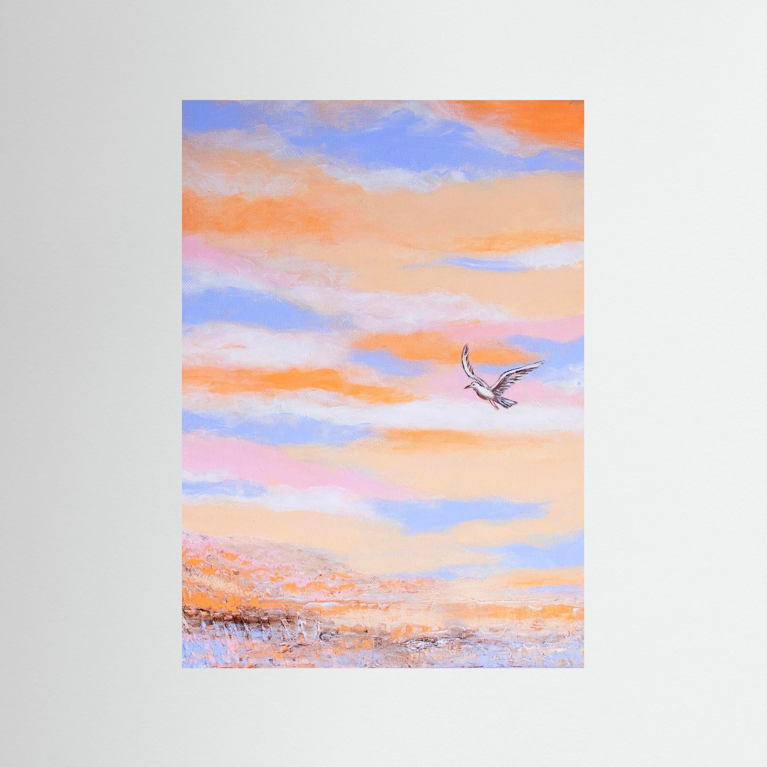 Fine Art Paper Print: Free as a bird piece 1