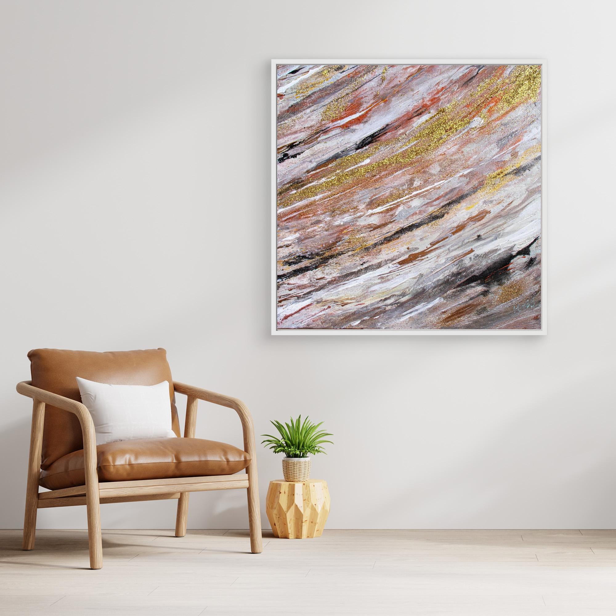 Canvas Print: " Golden wave" piece 2