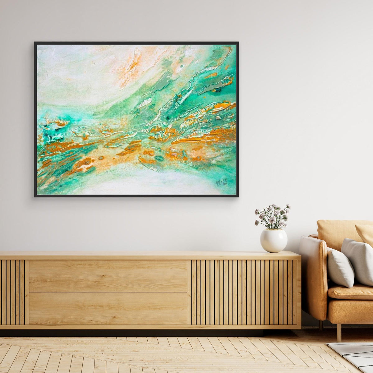 Canvas Print: "Golden current"