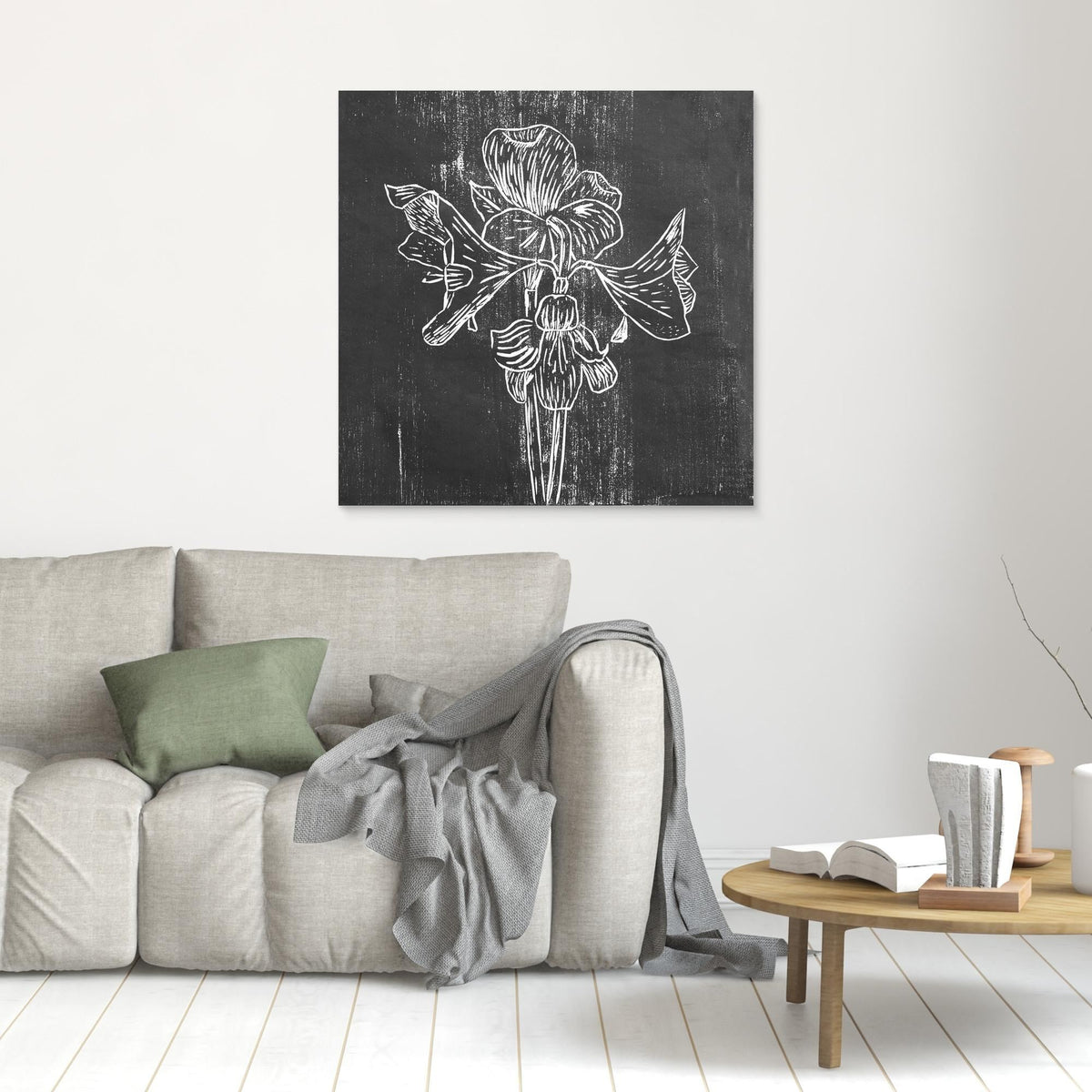 Canvas Print: "Black Amaryllis"