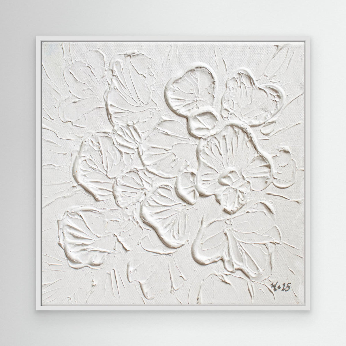 Canvas Print: "Soft White Bloom"