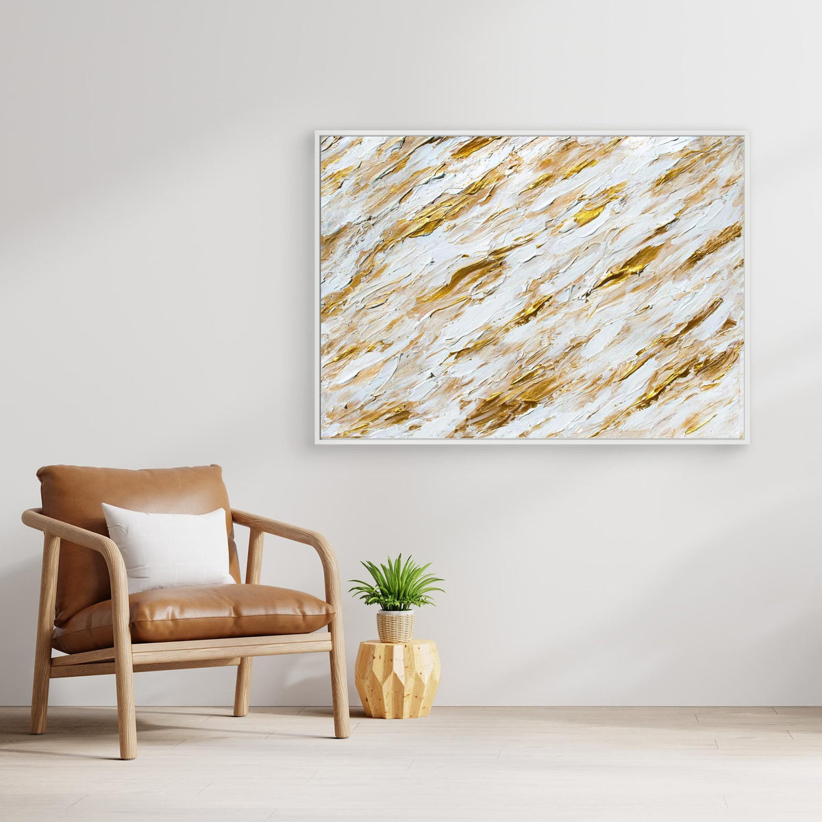 Canvas Print: "Splashing Gold"