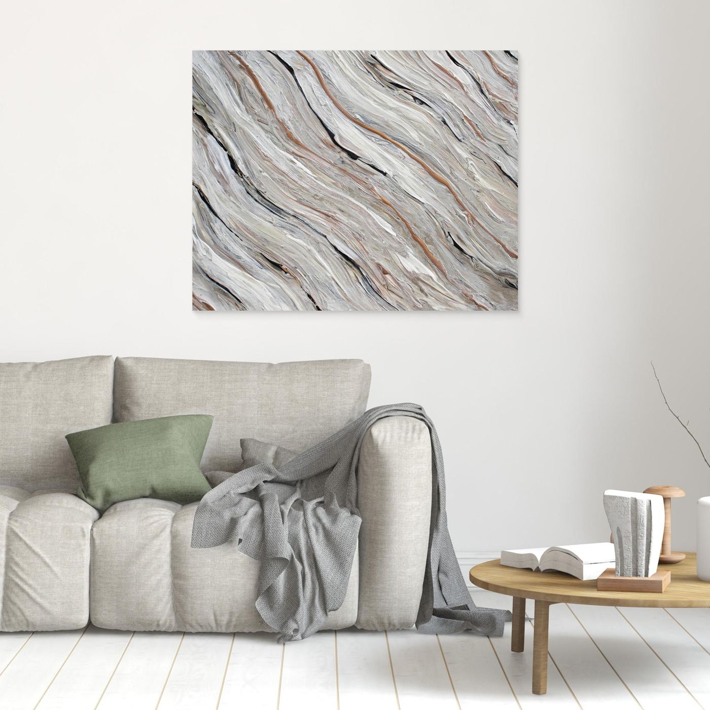 Canvas Print: "Beige Tide"