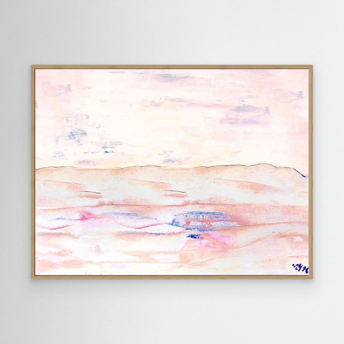 Canvas Print: "White sand beach" dusty pink