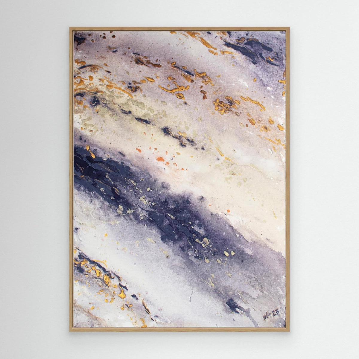 Canvas Print: "Marble Wave" piece 1