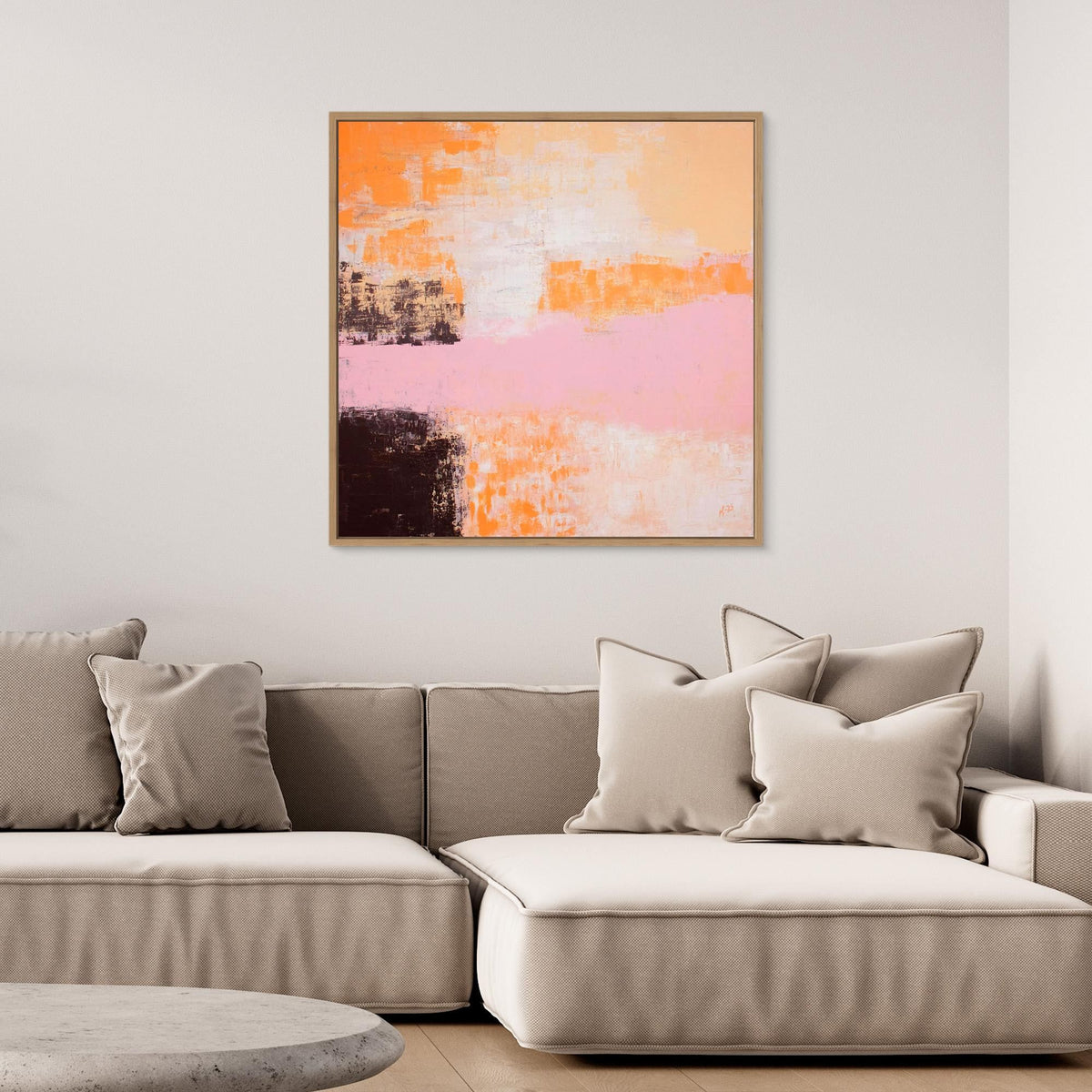 Canvas Print: "Coral Sunset"