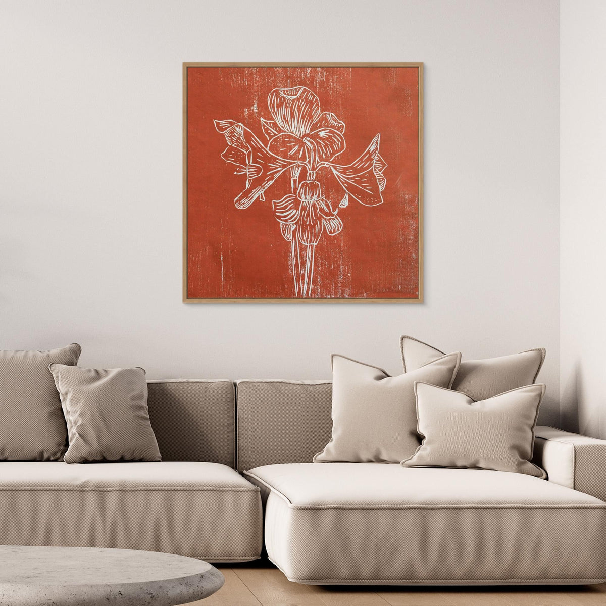 Canvas Print: " Red Amaryllis"