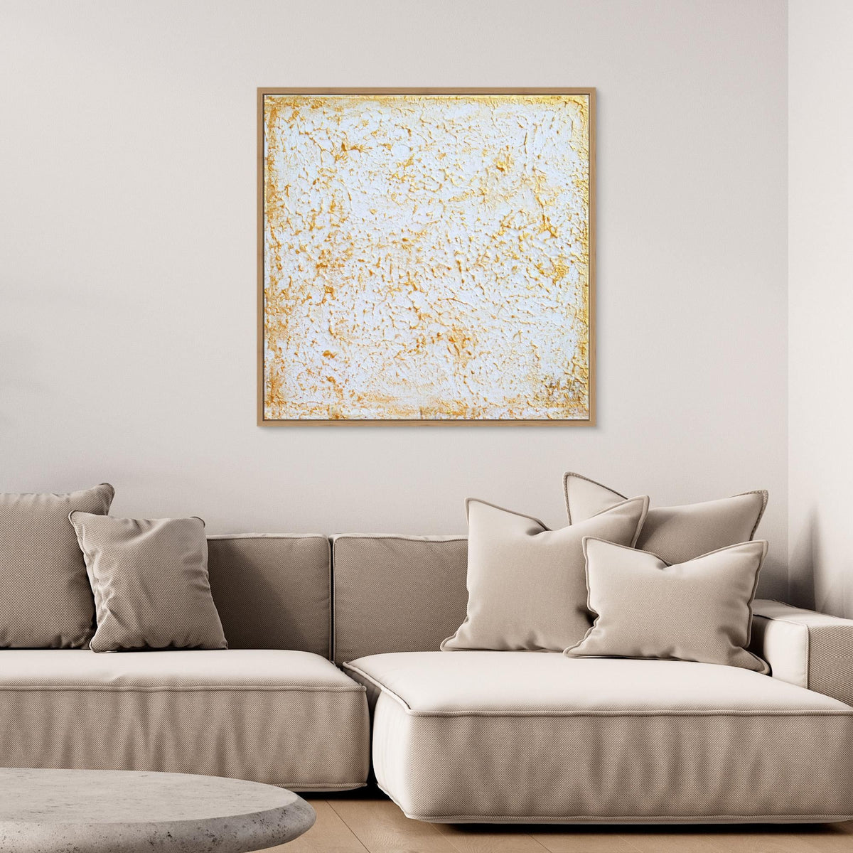 Canvas Print: "Organic 3D gold painting"