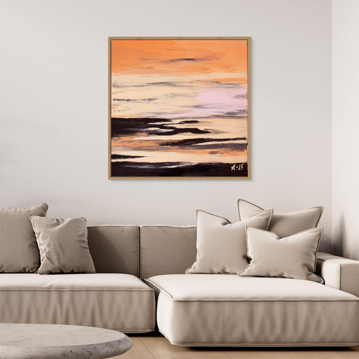 Canvas Print: Coral Beach piece 2