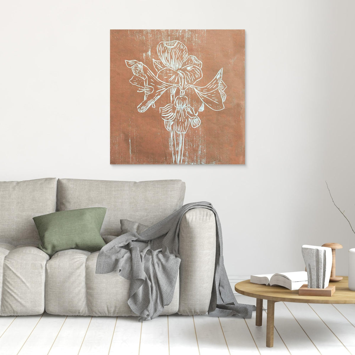 Canvas Print: "Brown Amaryllis"