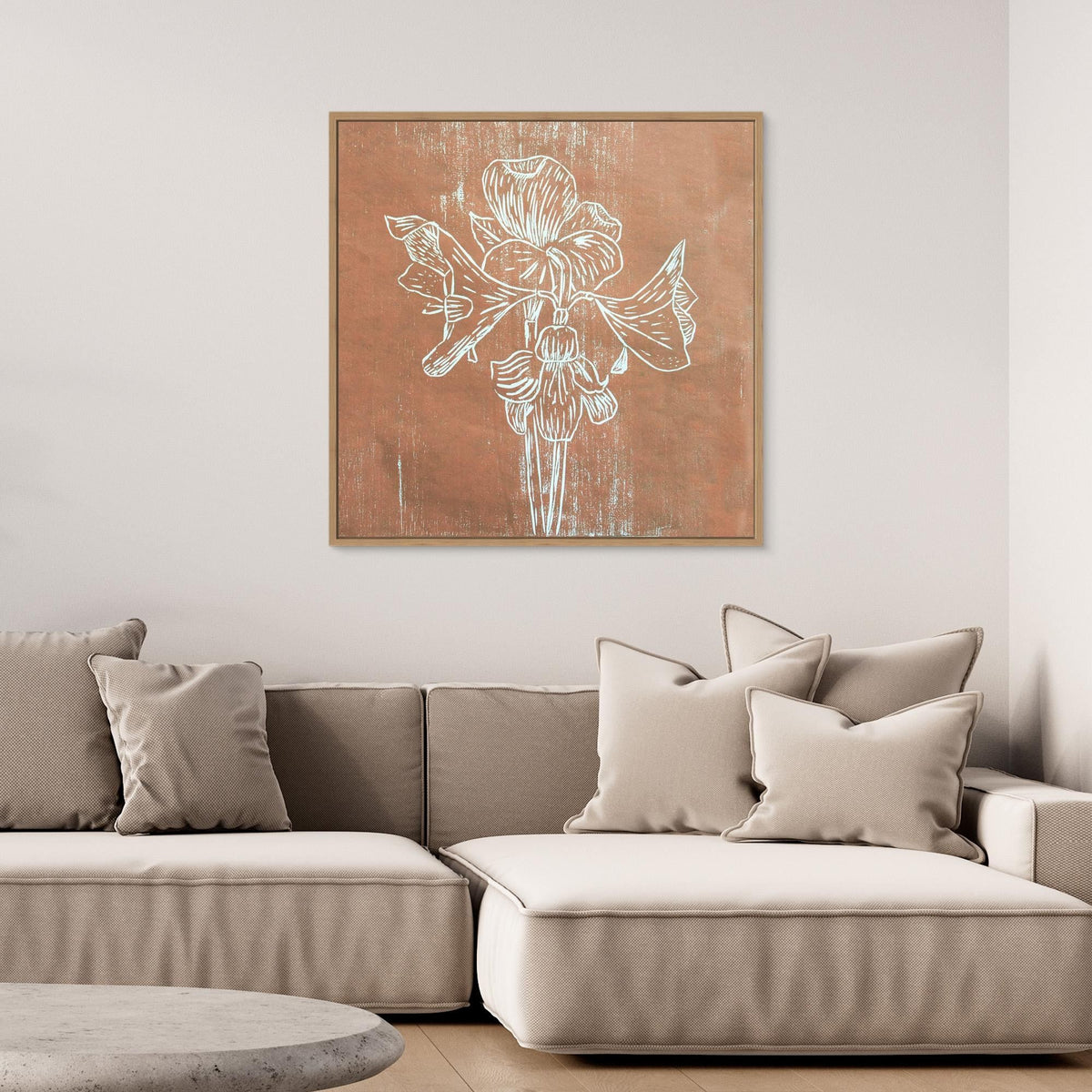 Canvas Print: "Brown Amaryllis"