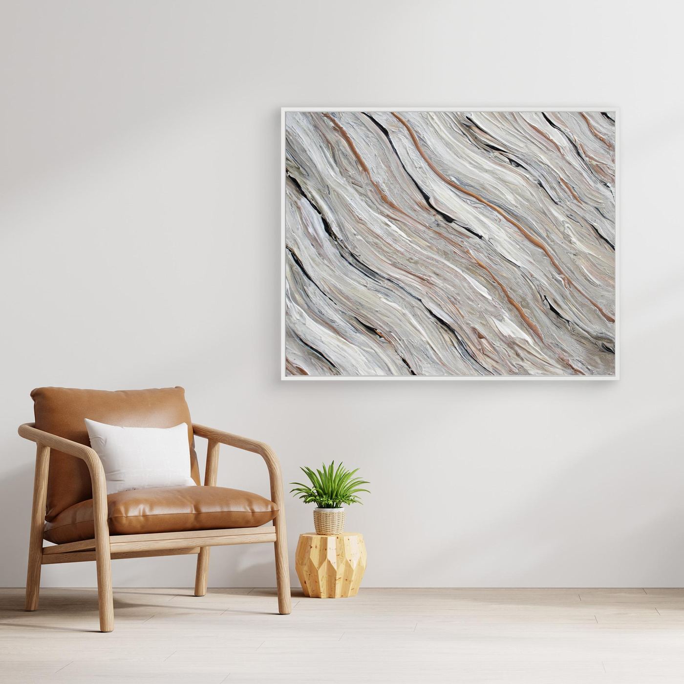 Canvas Print: "Beige Tide"