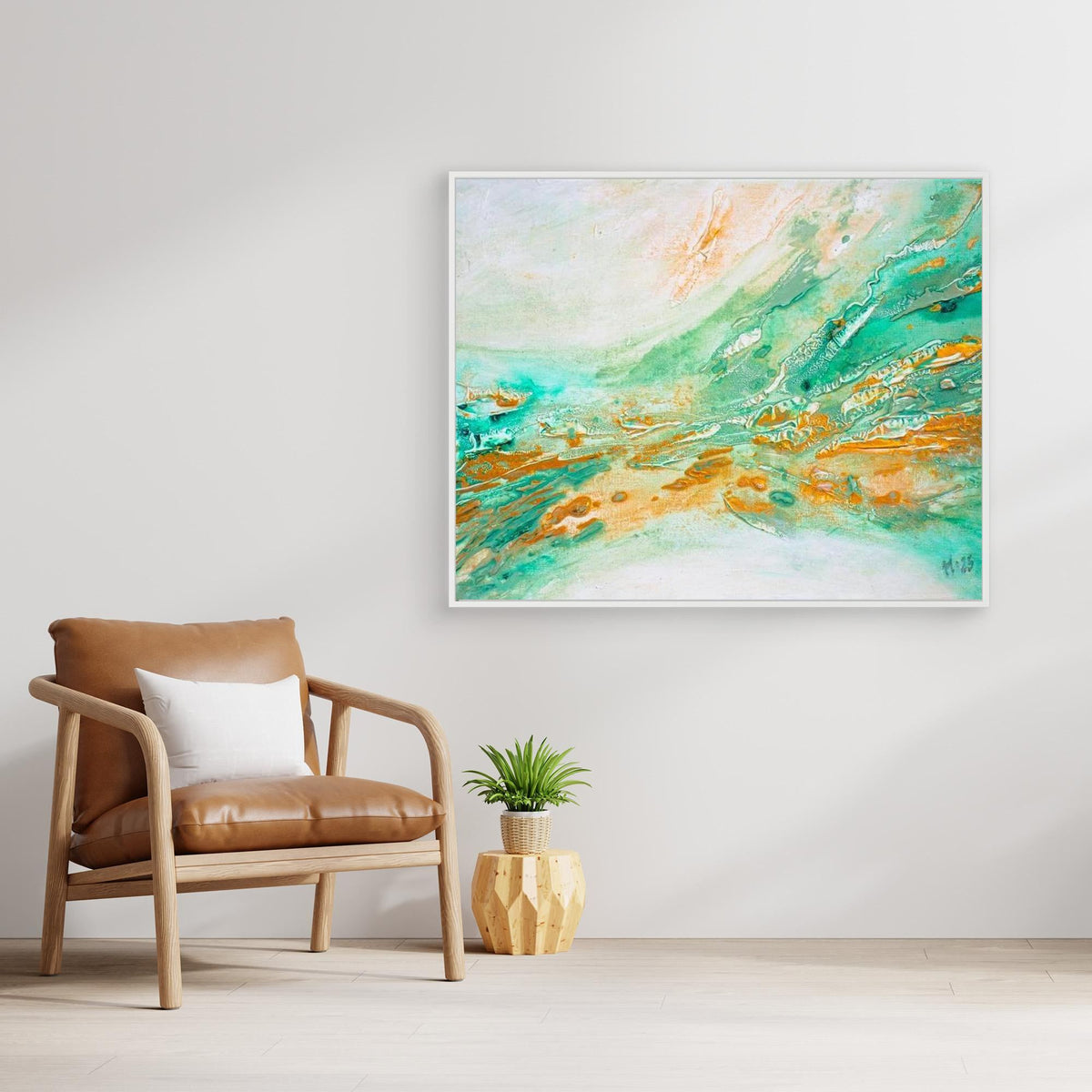 Canvas Print: "Golden current"