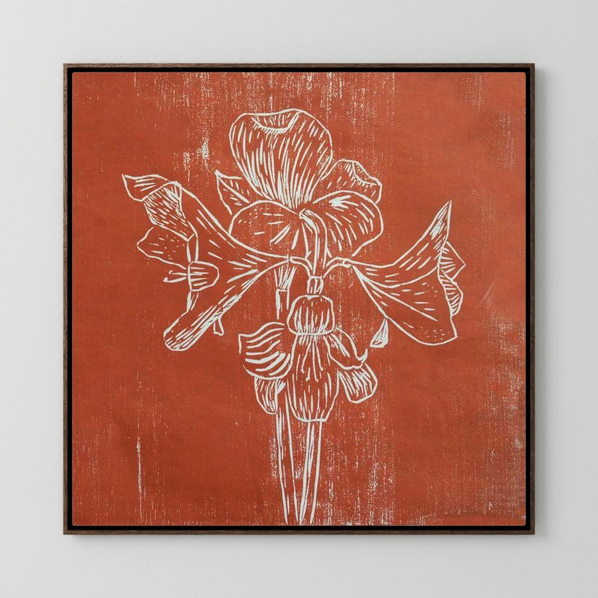 Canvas Print: " Red Amaryllis"
