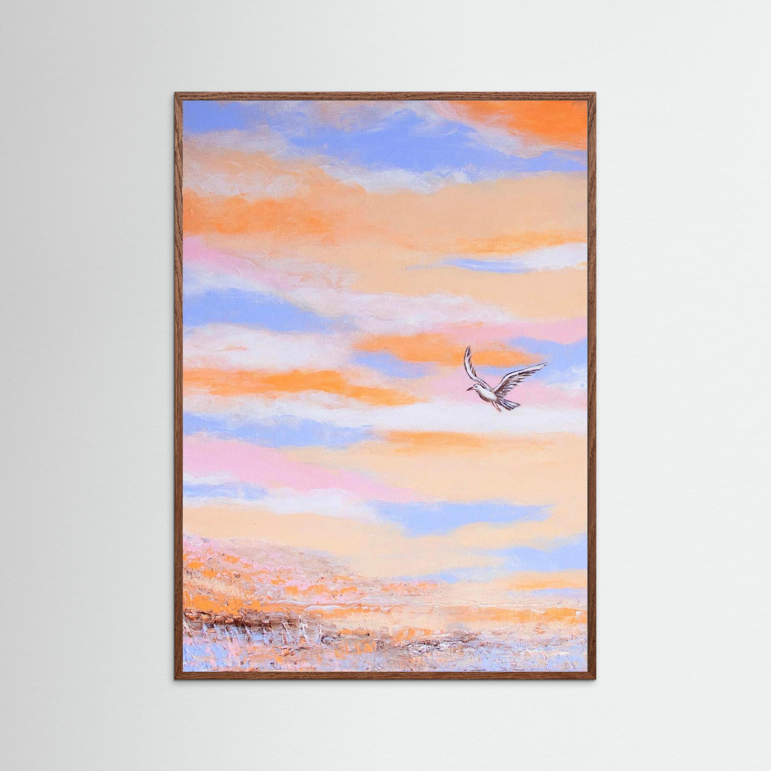 Fine Art Paper Print: Free as a bird piece 1