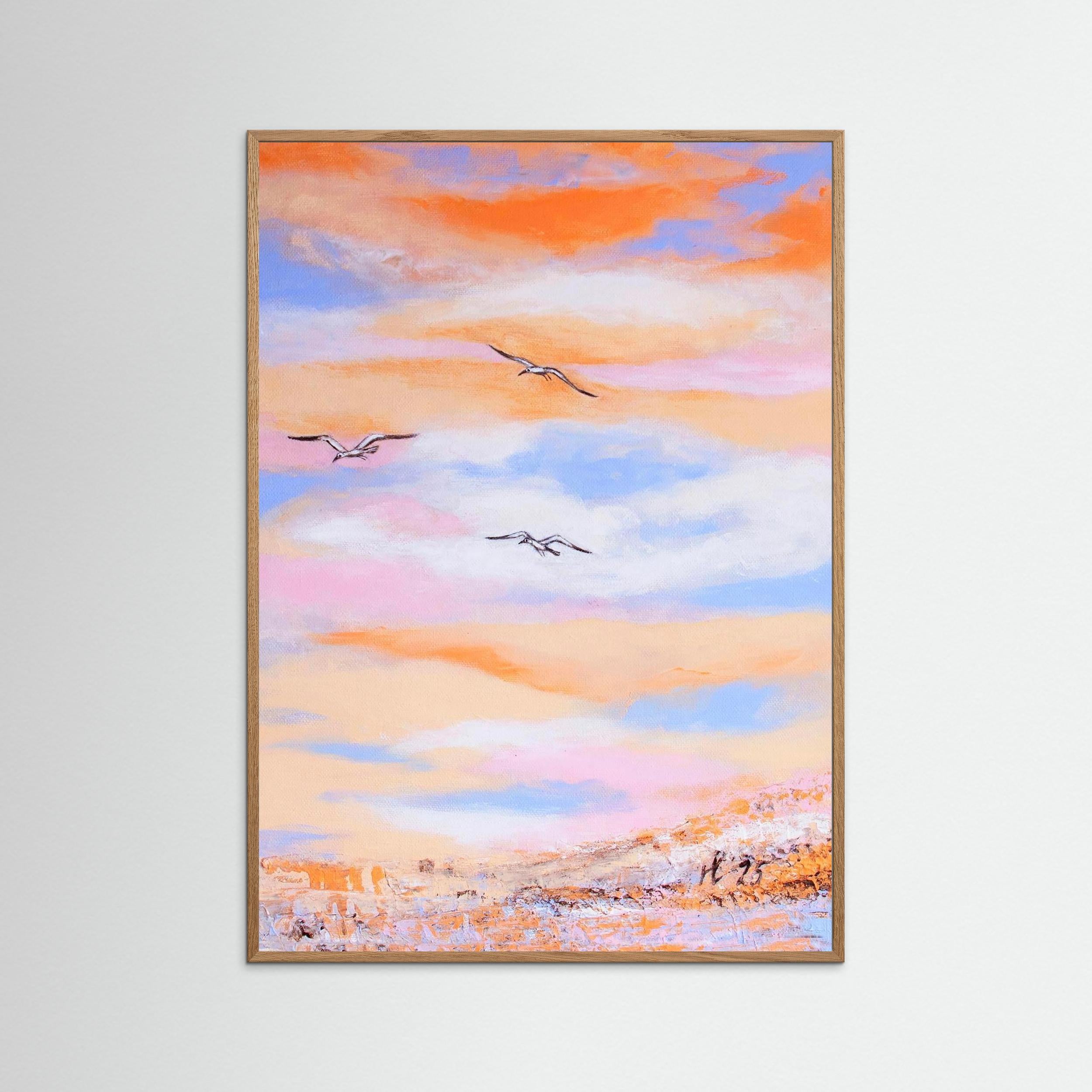 Fine Art Paper Print: Free as a bird piece 2