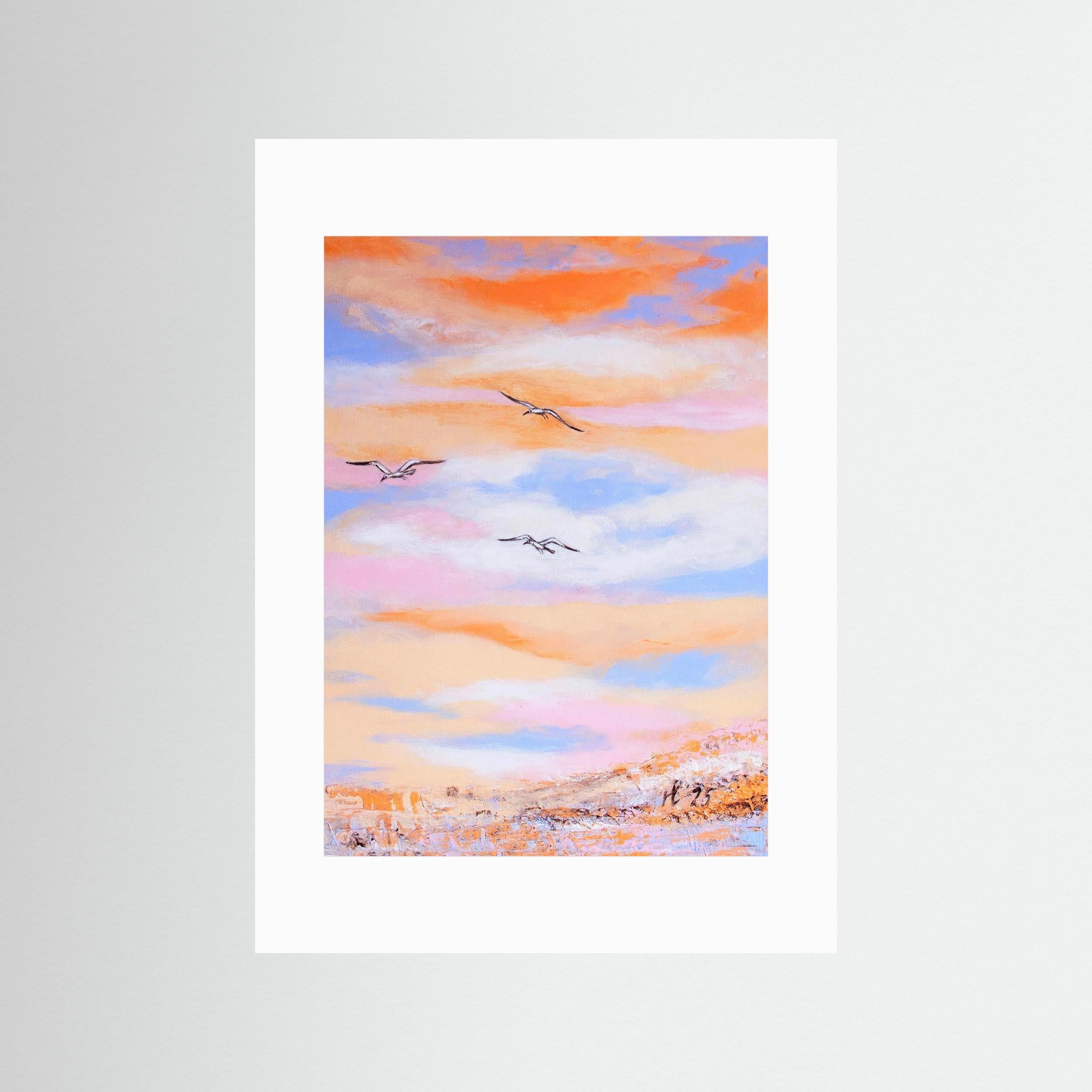 Fine Art Paper Print: Free as a bird piece 2