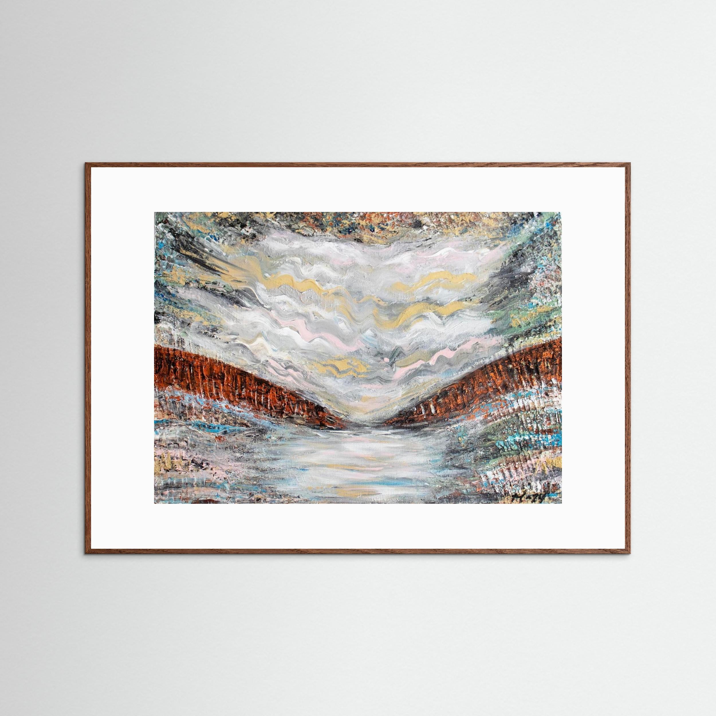 Fine Art Paper Print: "Shades of pink"