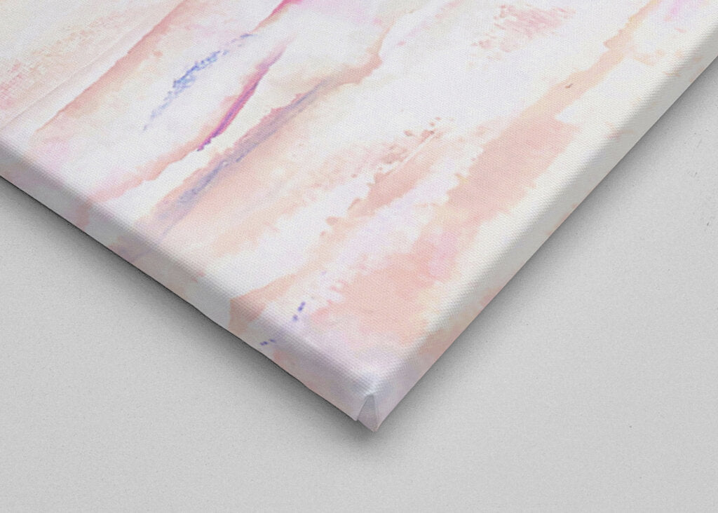 Canvas Print: "White sand beach" dusty pink