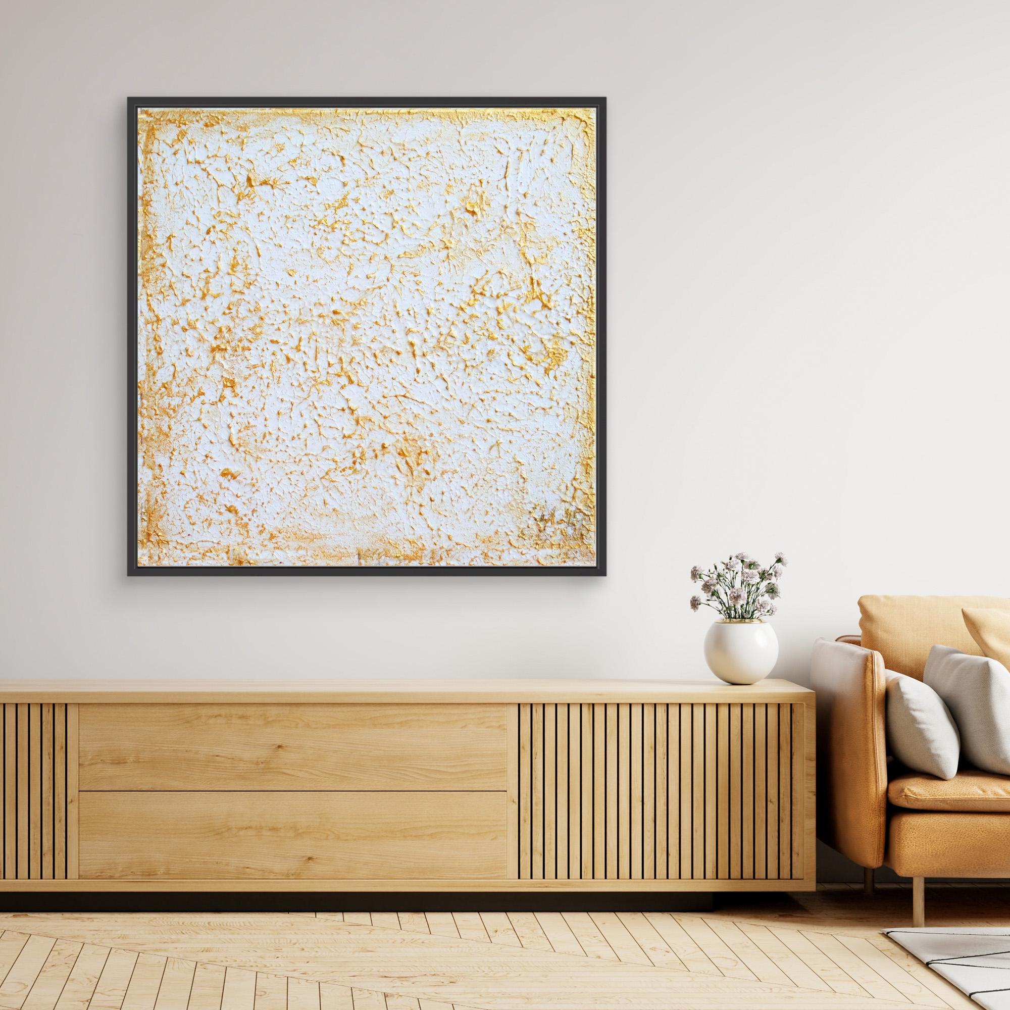 Canvas Print: "Organic 3D gold painting"