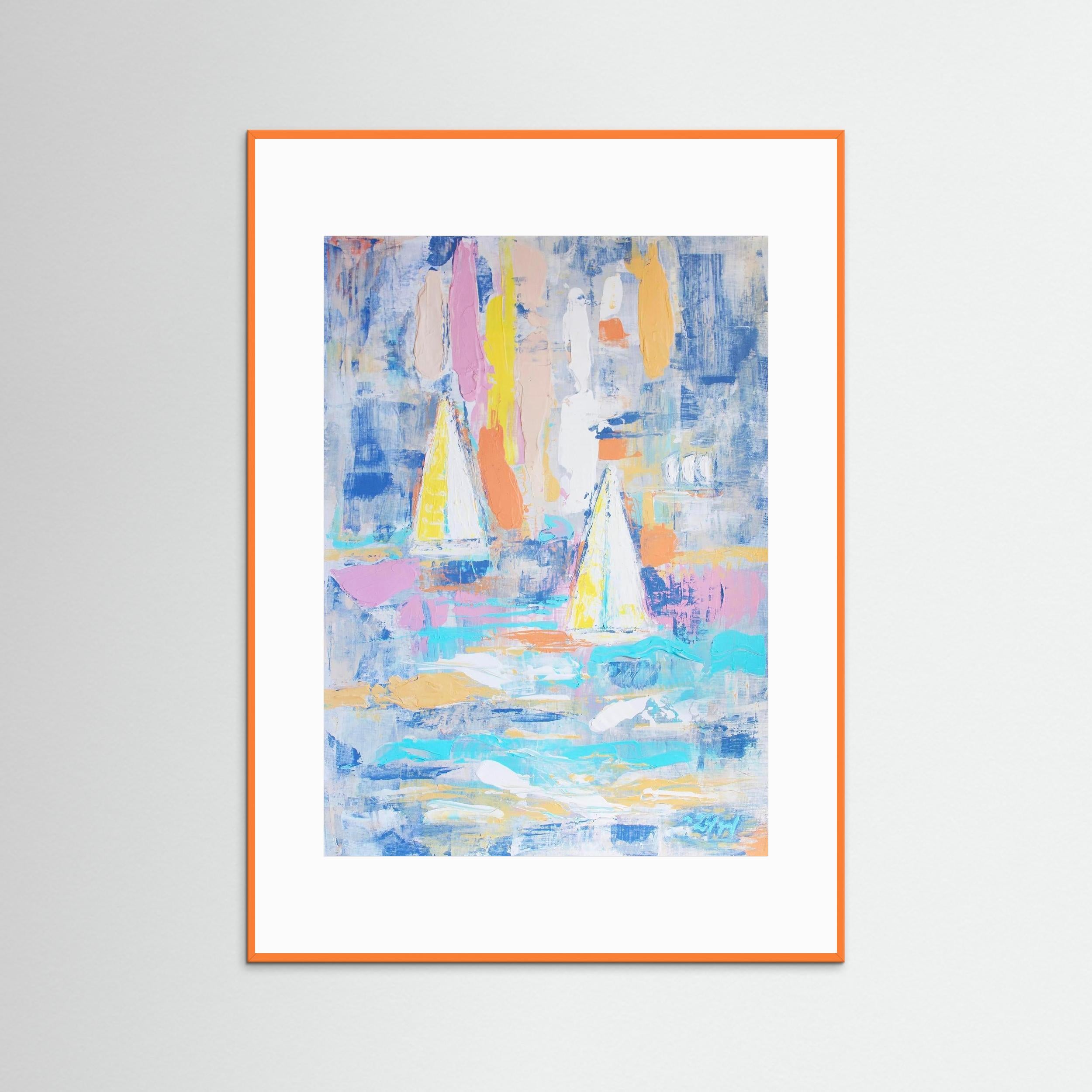 Fine Art Paper Print: "Sailing boats"