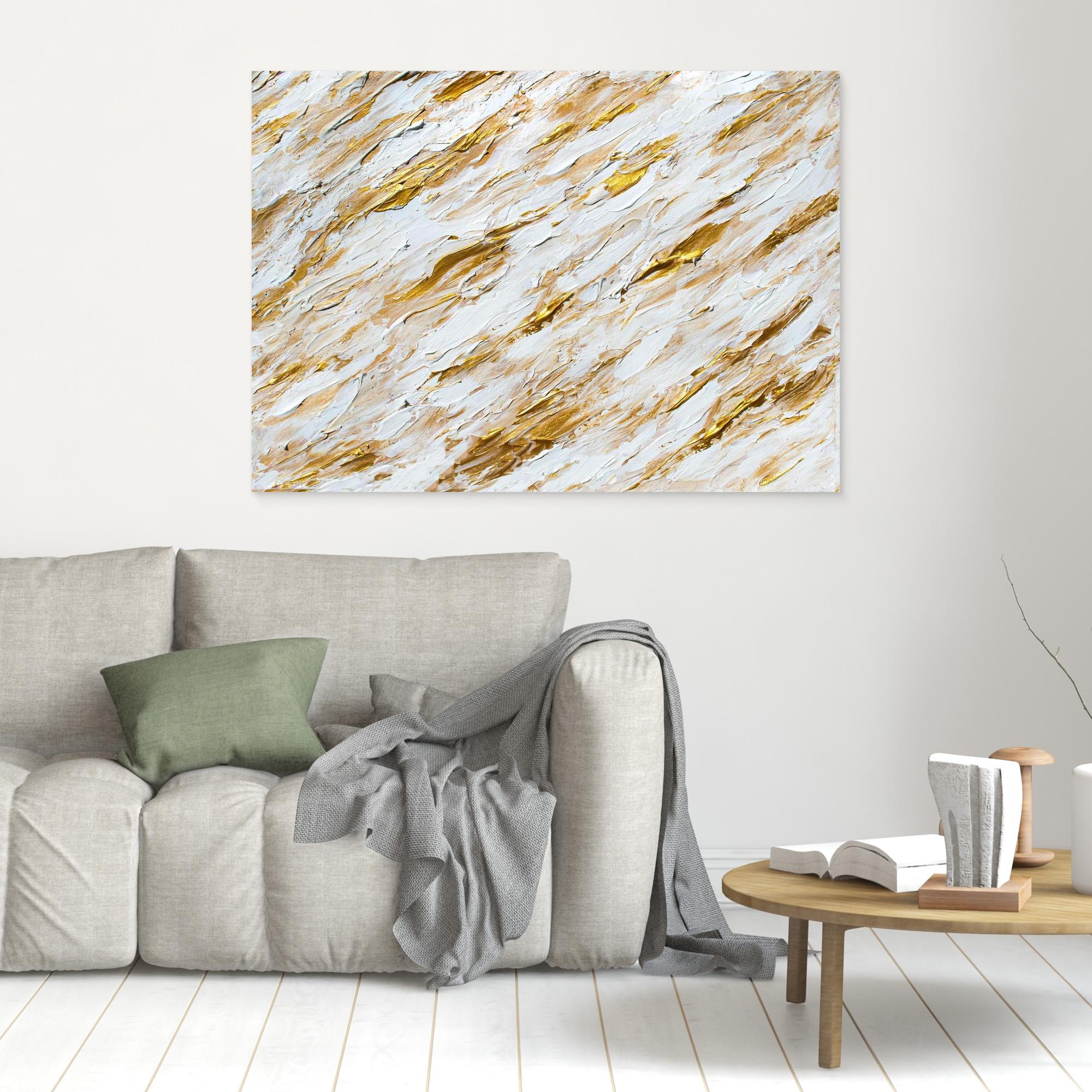 Canvas Print: "Splashing Gold"