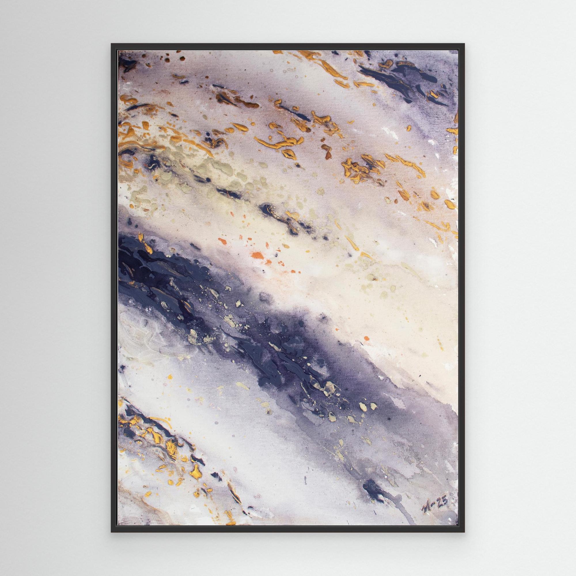 Canvas Print: "Marble Wave" piece 1