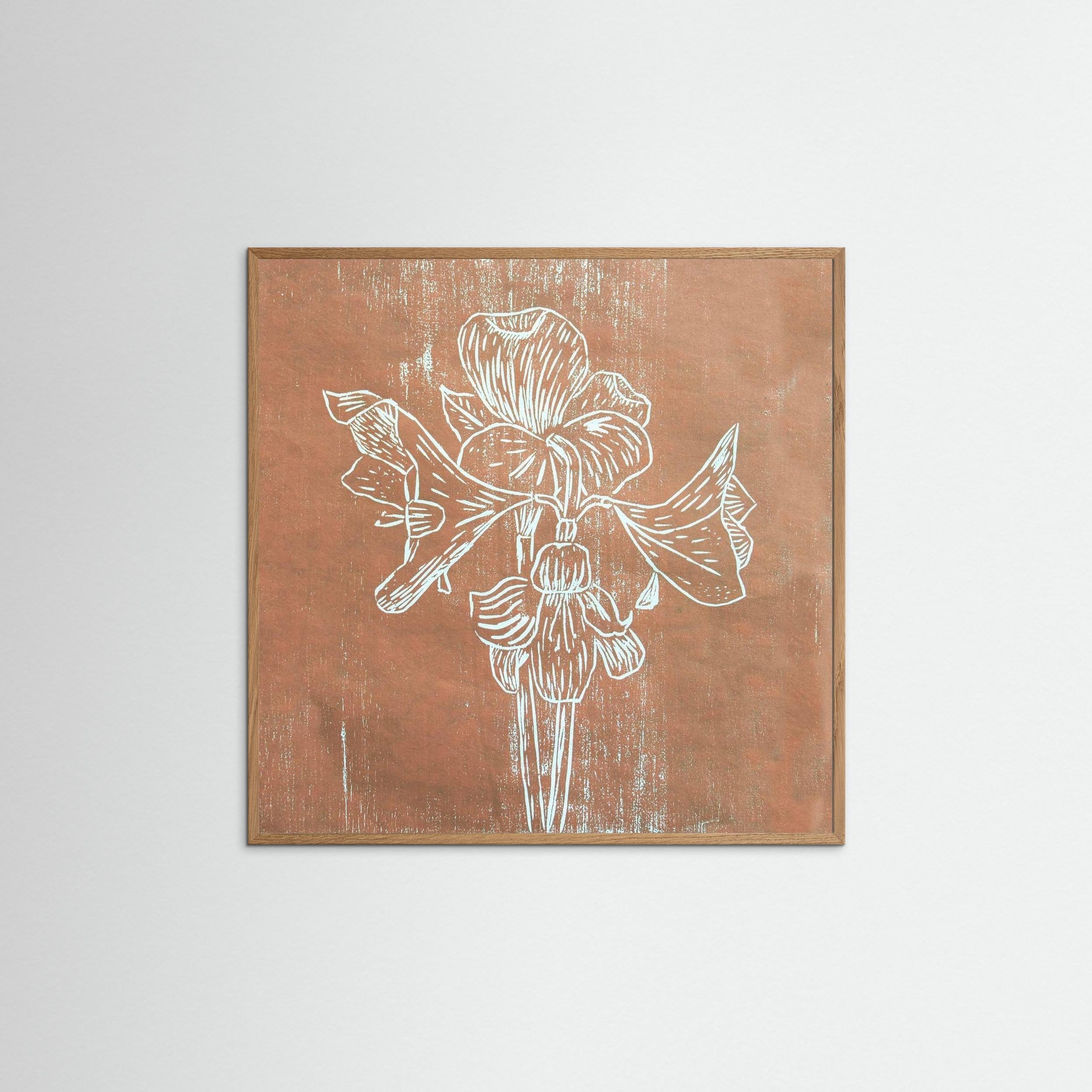Fine Art Papaer Print: "Brown Amaryllis"