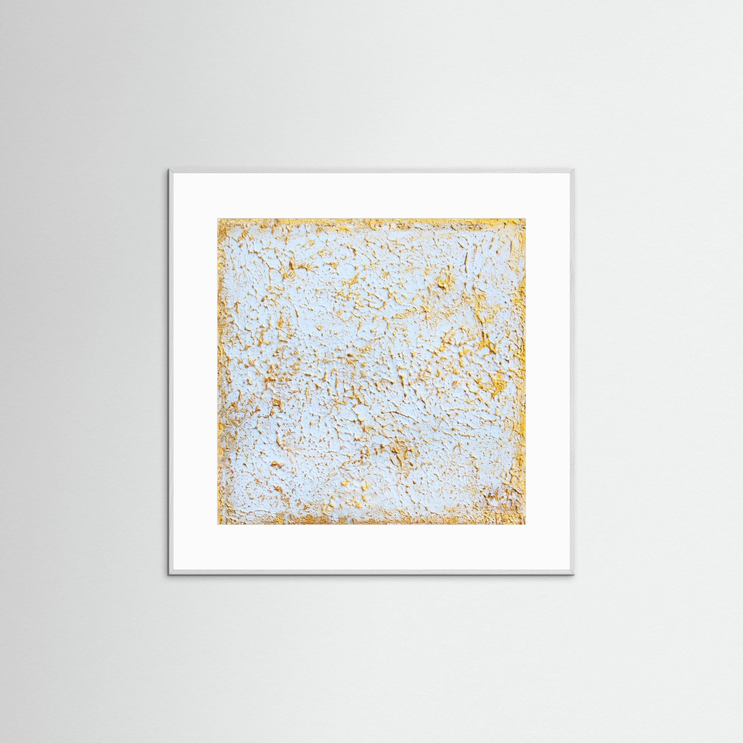 Fine Art Paper print: "Organic 3D gold painting"