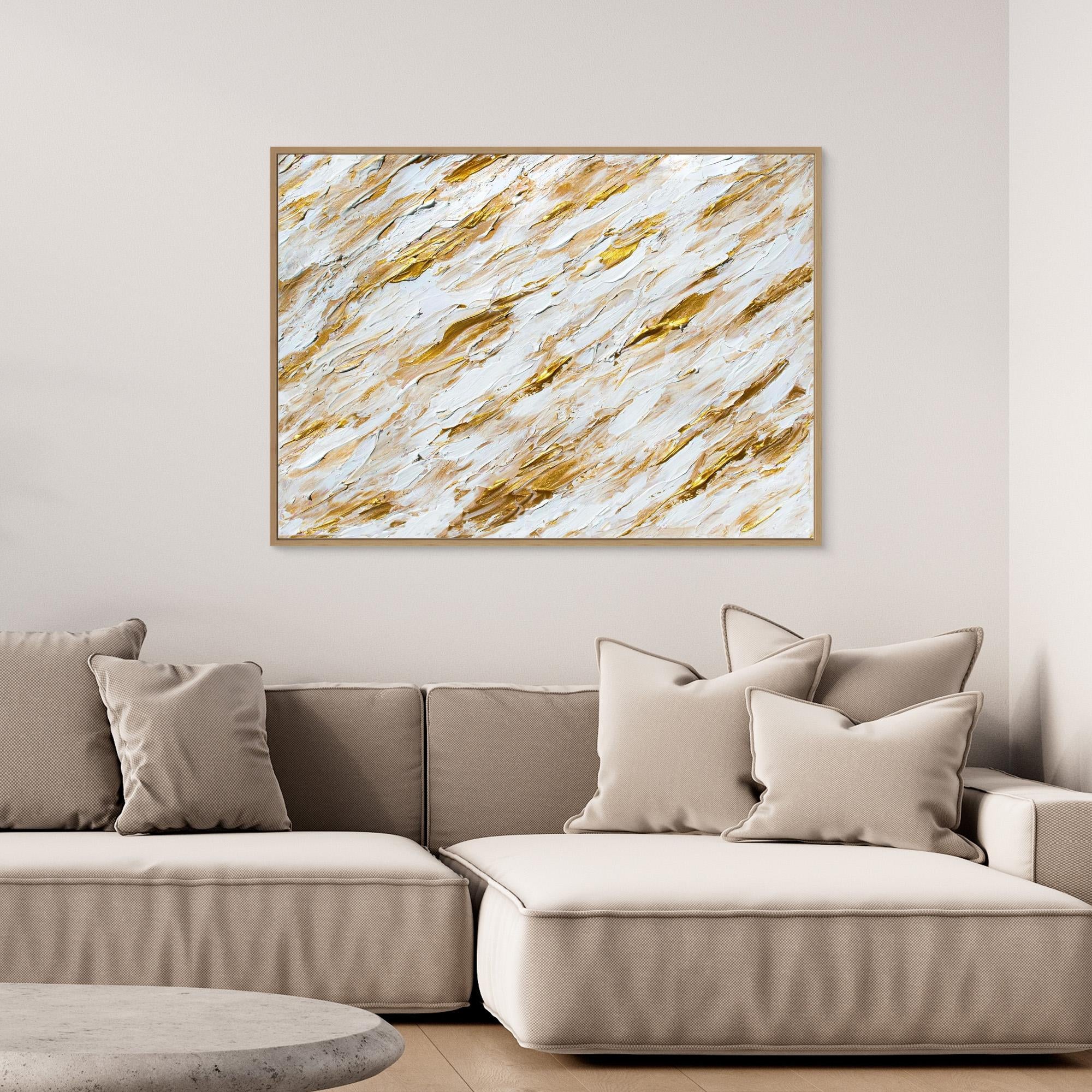 Canvas Print: "Splashing Gold"