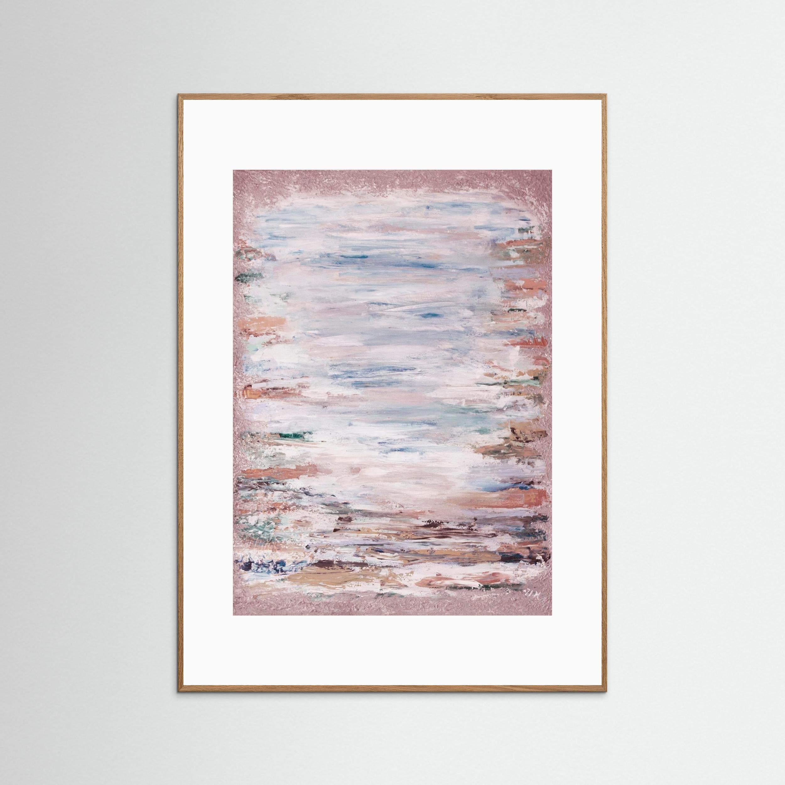 Fine Art Print Paper: "Silver daylight rose"