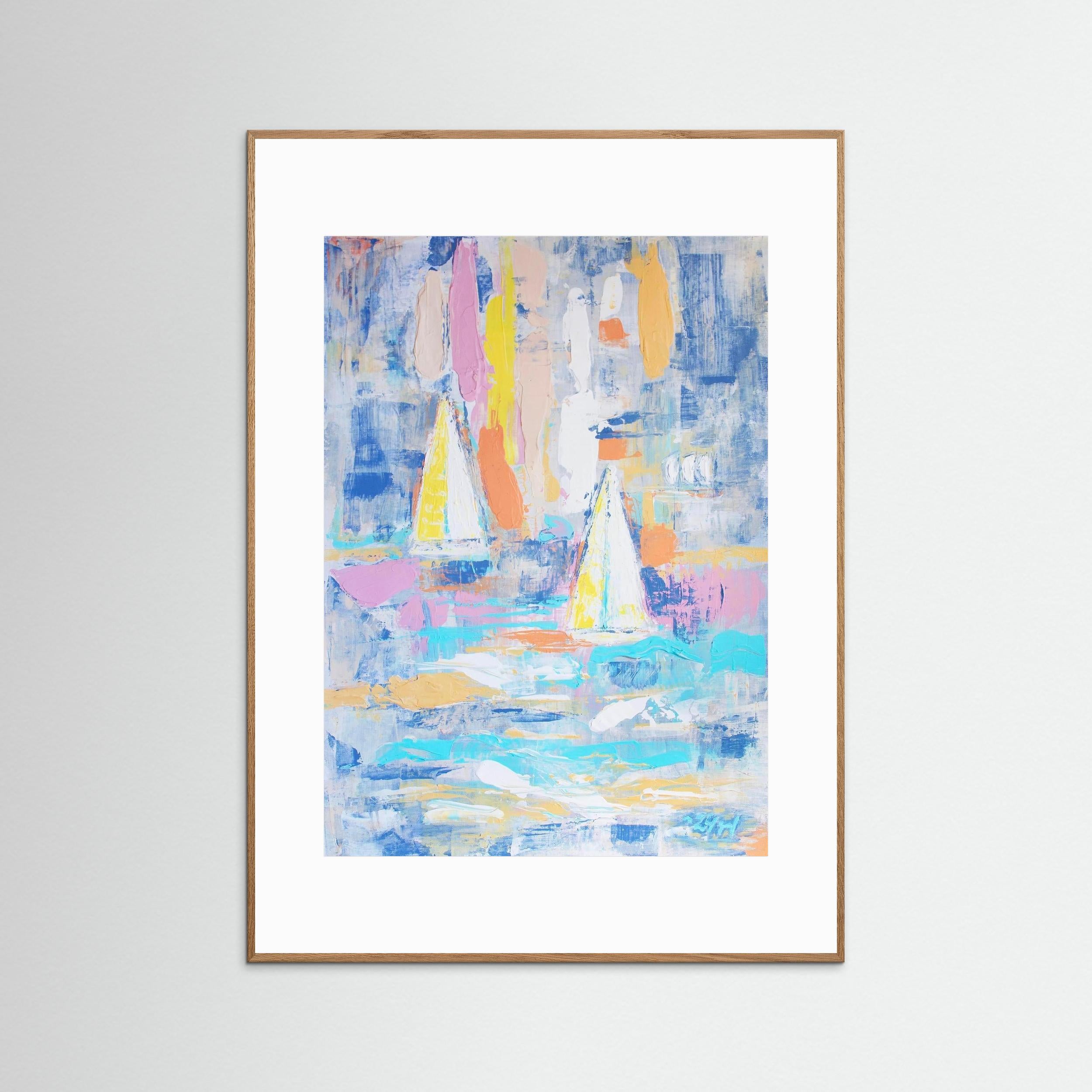 Fine Art Paper Print: "Sailing boats"