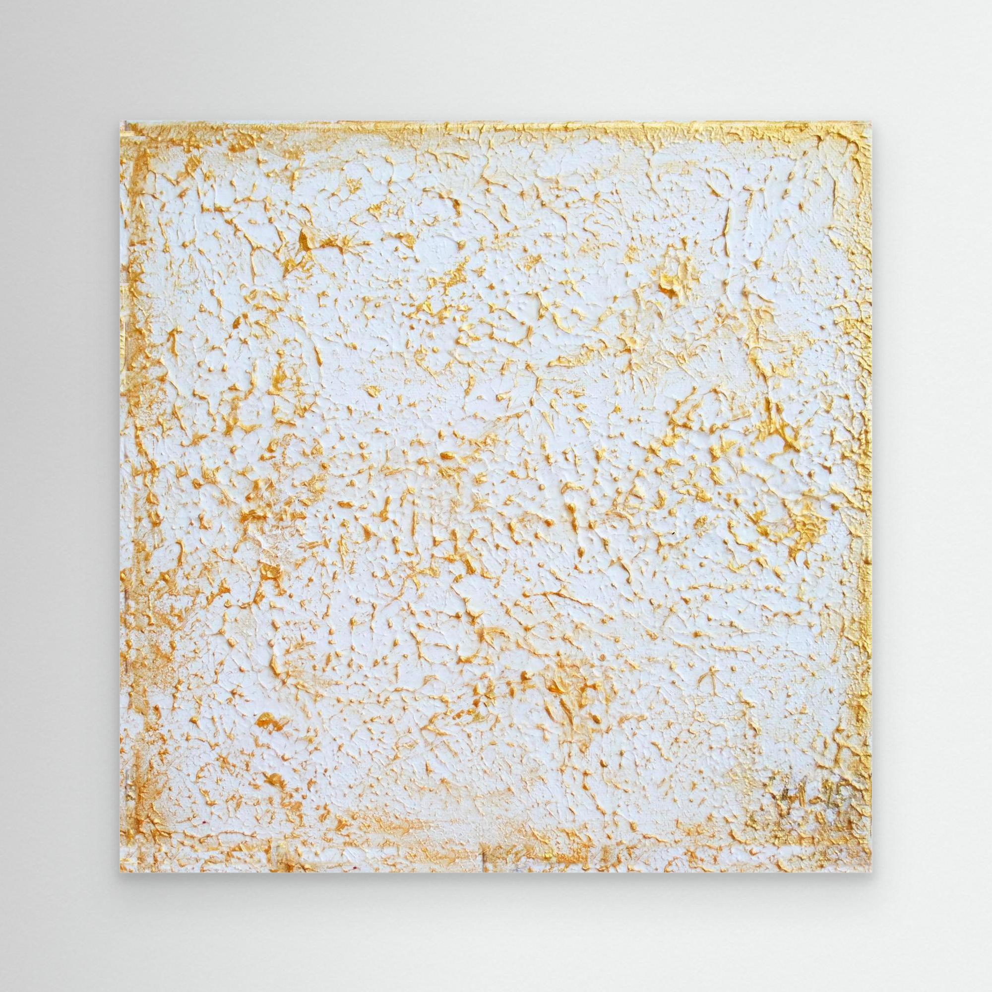 Canvas Print: "Organic 3D gold painting"