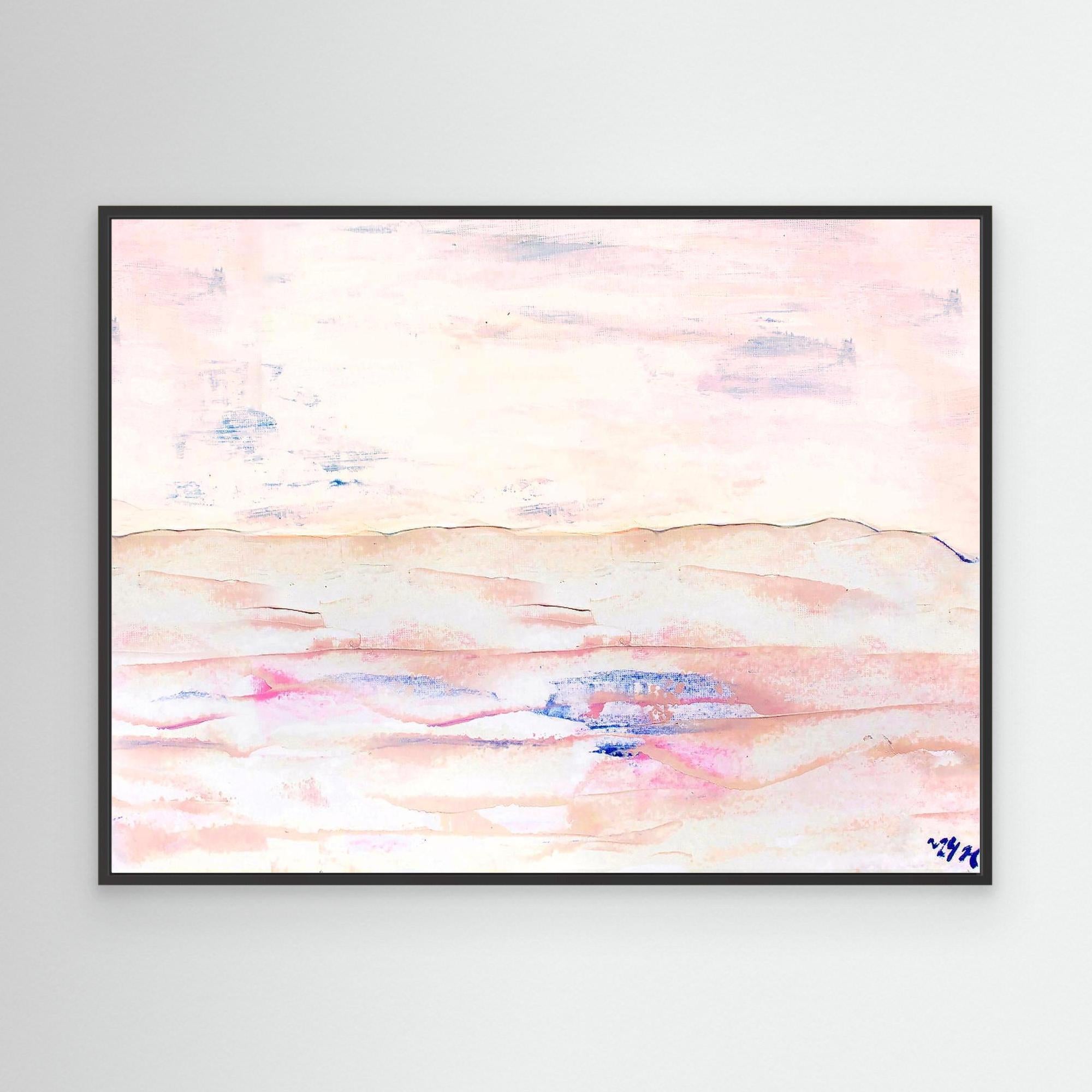 Canvas Print: "White sand beach" dusty pink