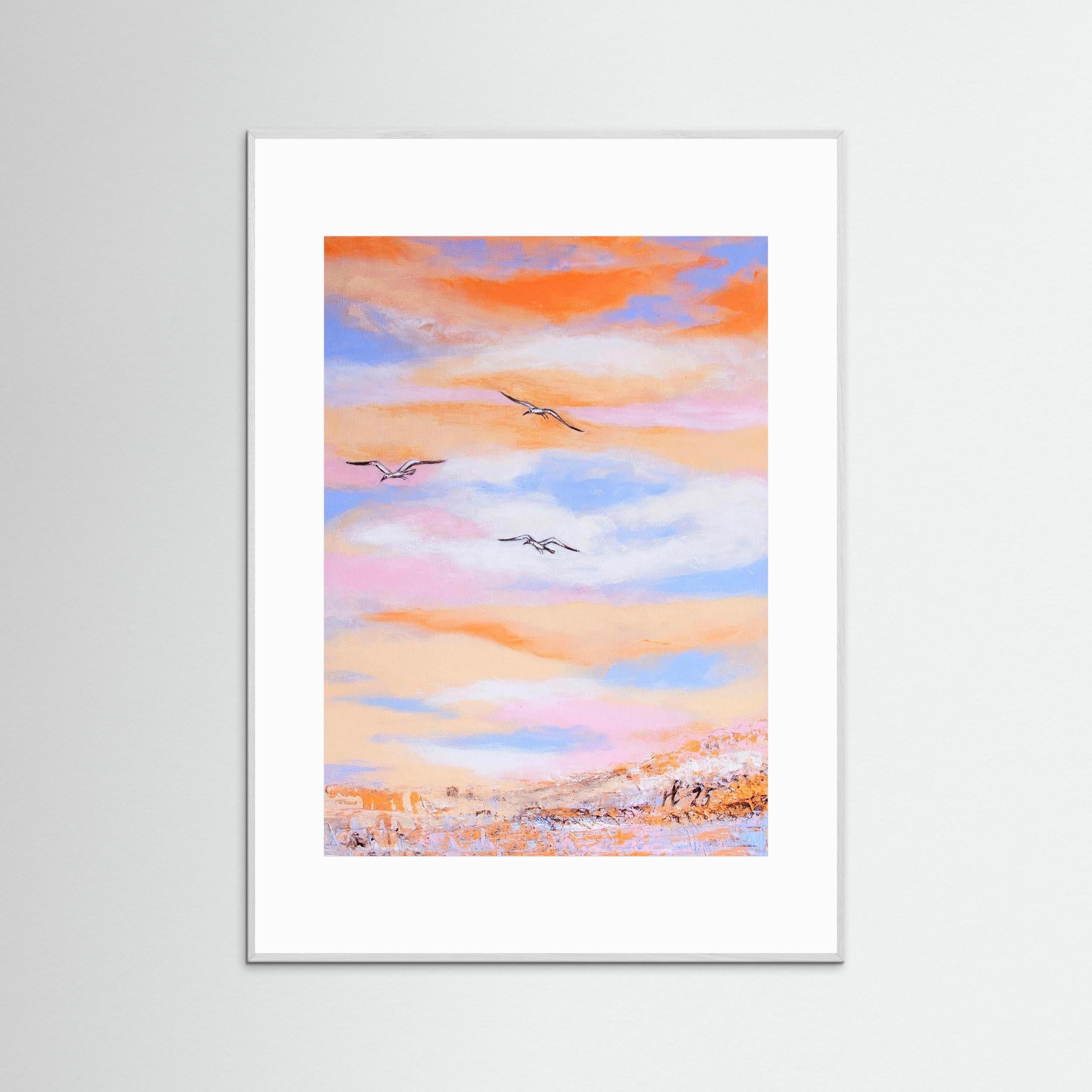 Fine Art Paper Print: Free as a bird piece 2 