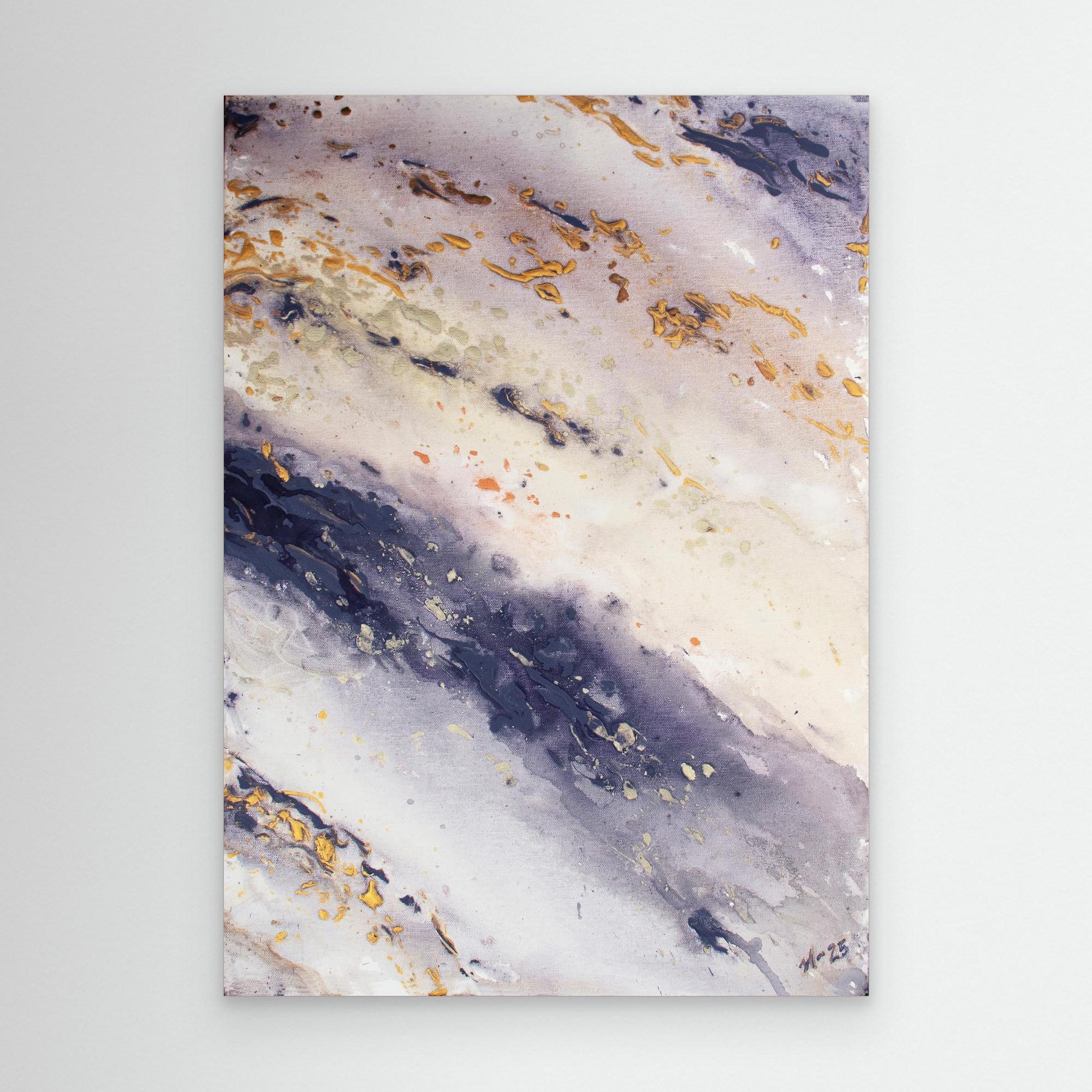 Canvas Print: "Marble Wave" piece 1 